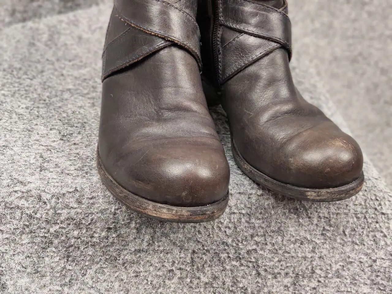 MoMA Moma Handmade Leather Shoes Buckle Wide Width Ankle Boots Size US 5 / IT 35 - 22 Thumbnail