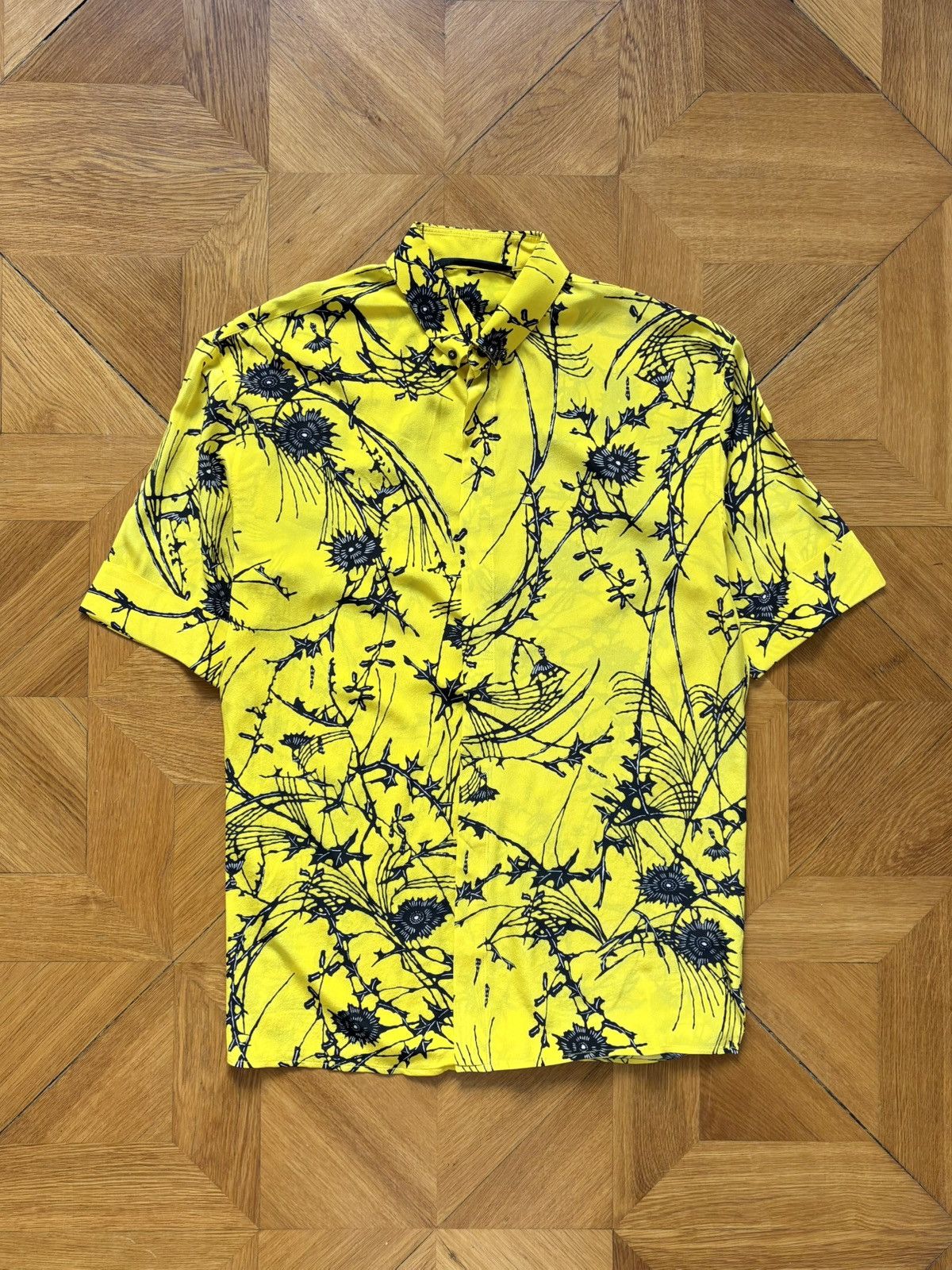 Haider Ackermann SS17 Yellow Silk Shirt Size US S / EU 44-46 / 1 - 1 Thumbnail