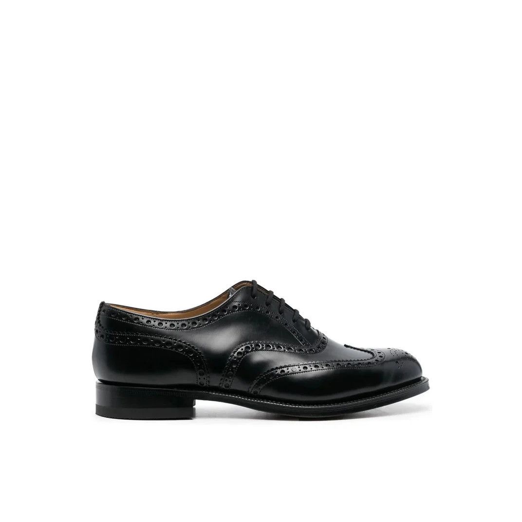 Church's Burwood Black Brogue Oxford Shoes New (Men's size:1