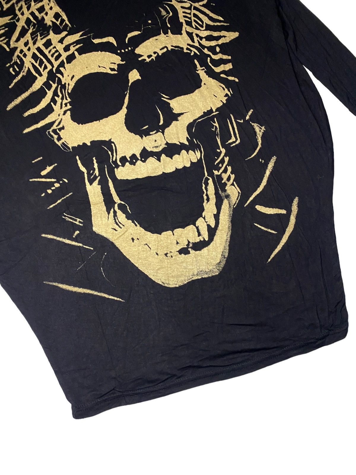 Japanese Brand 2000's Skull Tribal Punk Style Raglan Size US XXL / EU 58 / 5 - 4 Thumbnail