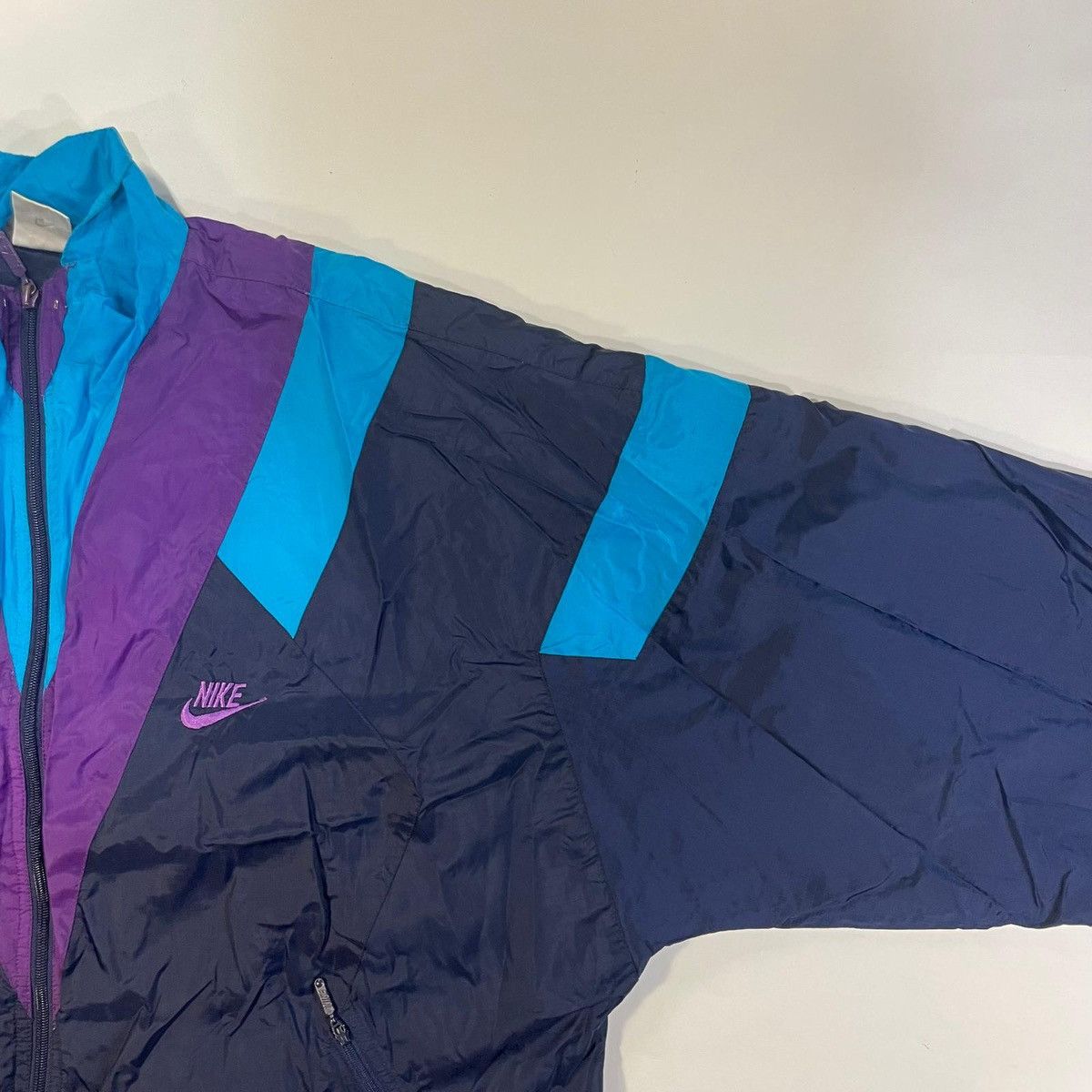 Nike Nike windbreaker jacket in blue and purple vintage 90s 80s Size US XXL / EU 58 / 5 - 3 Thumbnail