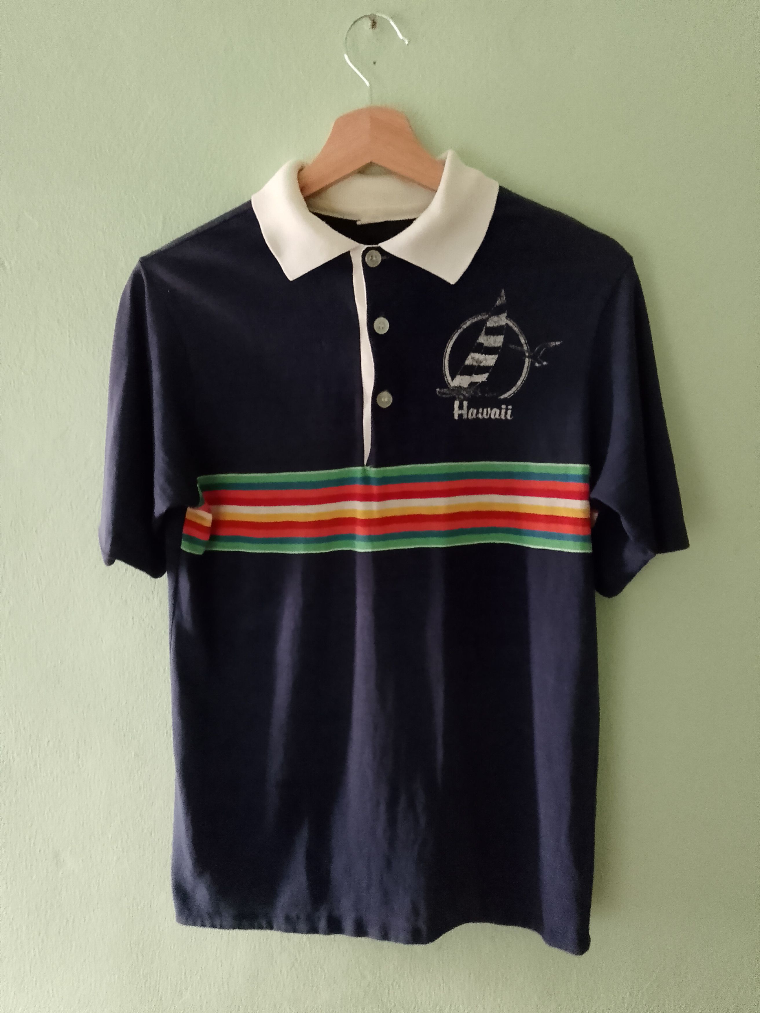 Vintage Vintage Hawaii Rainbow polo tee Size US M / EU 48-50 / 2 - 2 Thumbnail