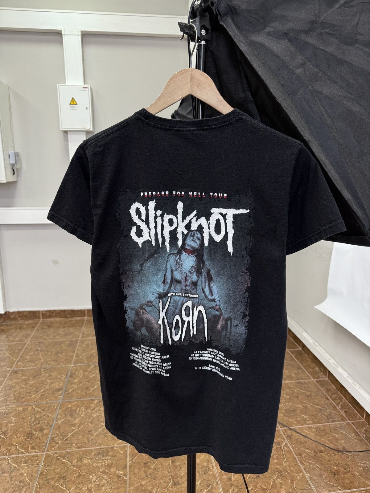 Slipknot 🇺🇸 Vintage Slipknot Korn Prepare For Hell Tour 2015 T-Shirt Size US M / EU 48-50 / 2 - 1 Thumbnail