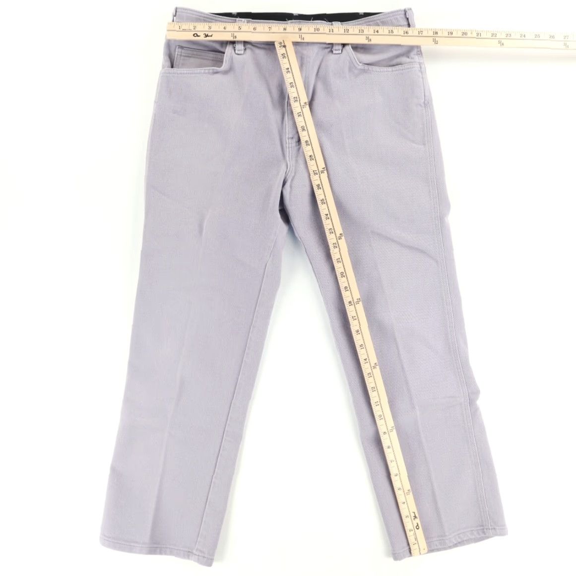 Vintage VTG Taylor Togs Expand Waist Duck Cotton Blend Canvas Chino Pants Gray Men's 36 Size US 36 / EU 52 - 3 Thumbnail