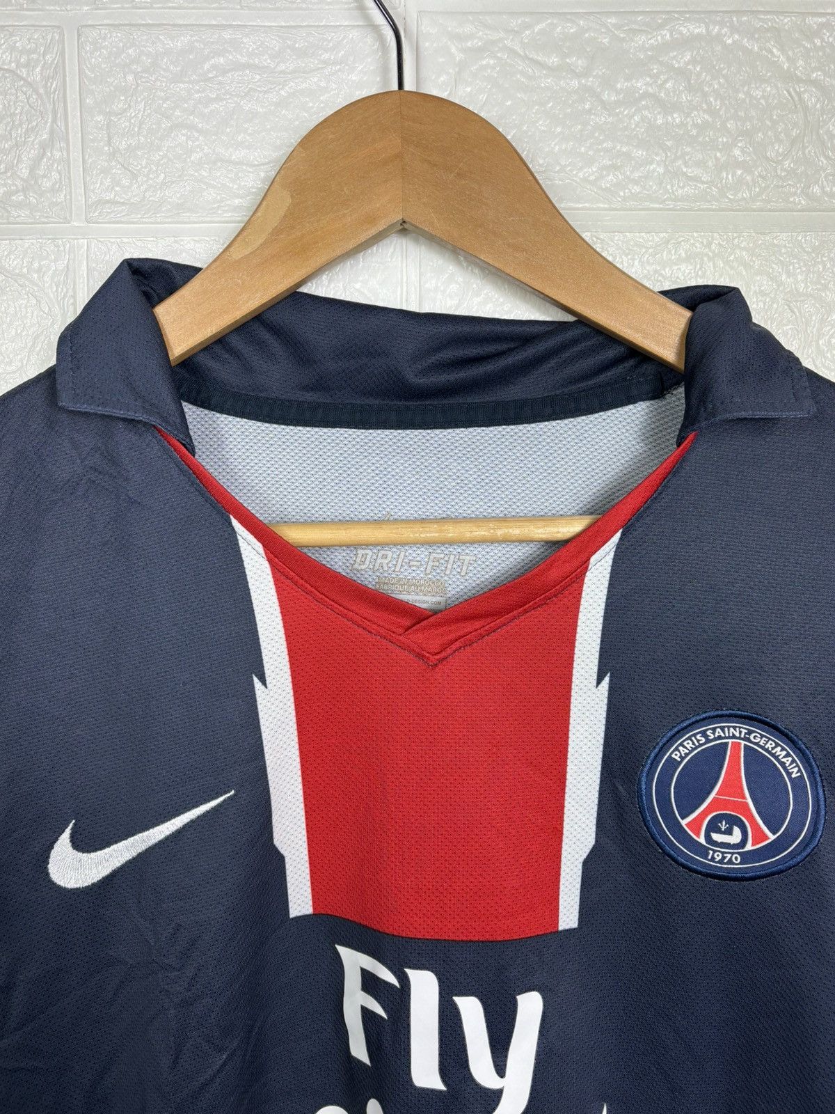 Nike PSG PARIS SAINT GERMAIN 2010/2011 HOME FOOTBALL JERSEY Size US L / EU 52-54 / 3 - 4 Thumbnail
