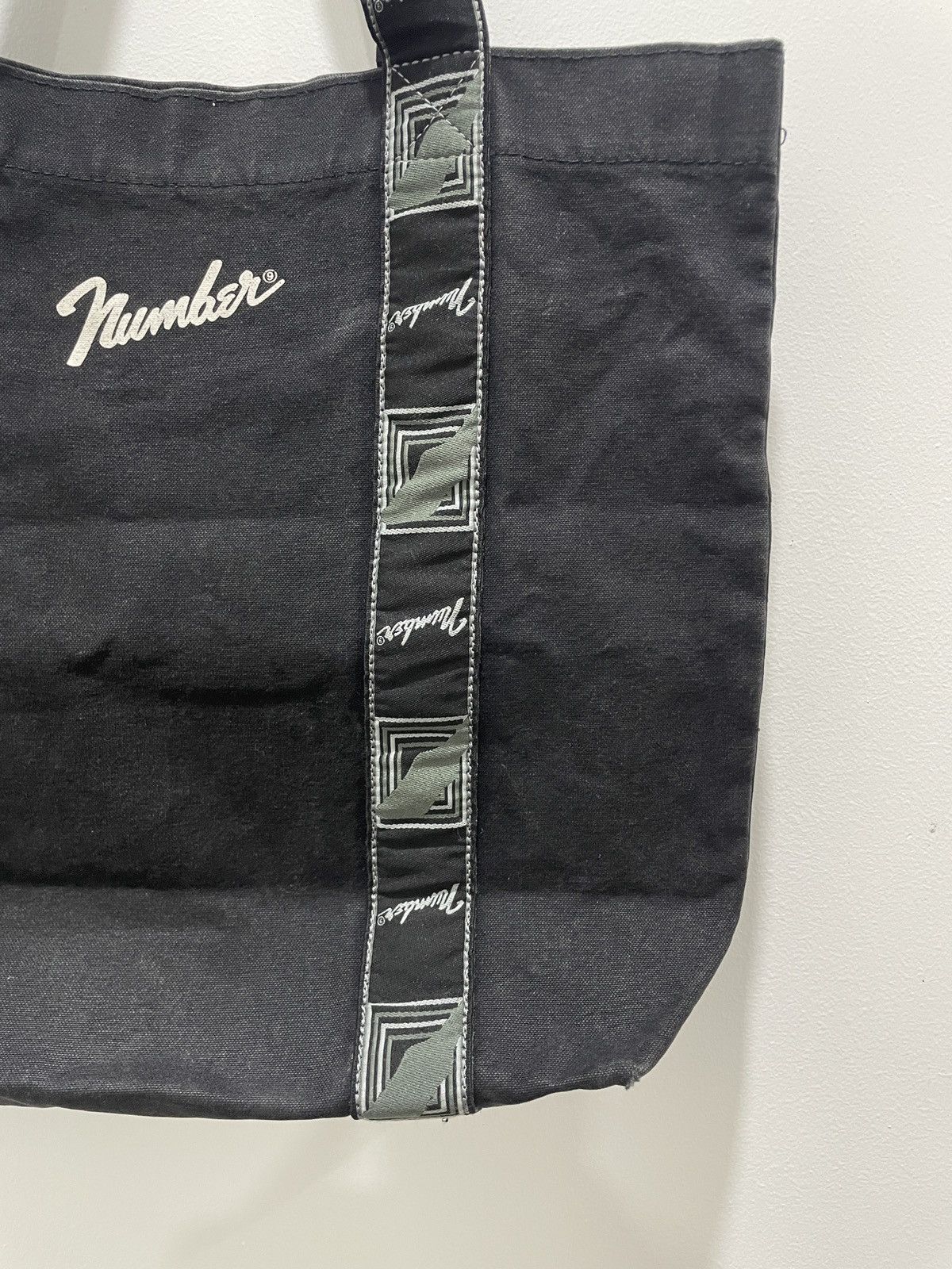 Japanese Brand × Number (N)ine Number by Number nine black faded tote bag Size ONE SIZE - 7 Thumbnail
