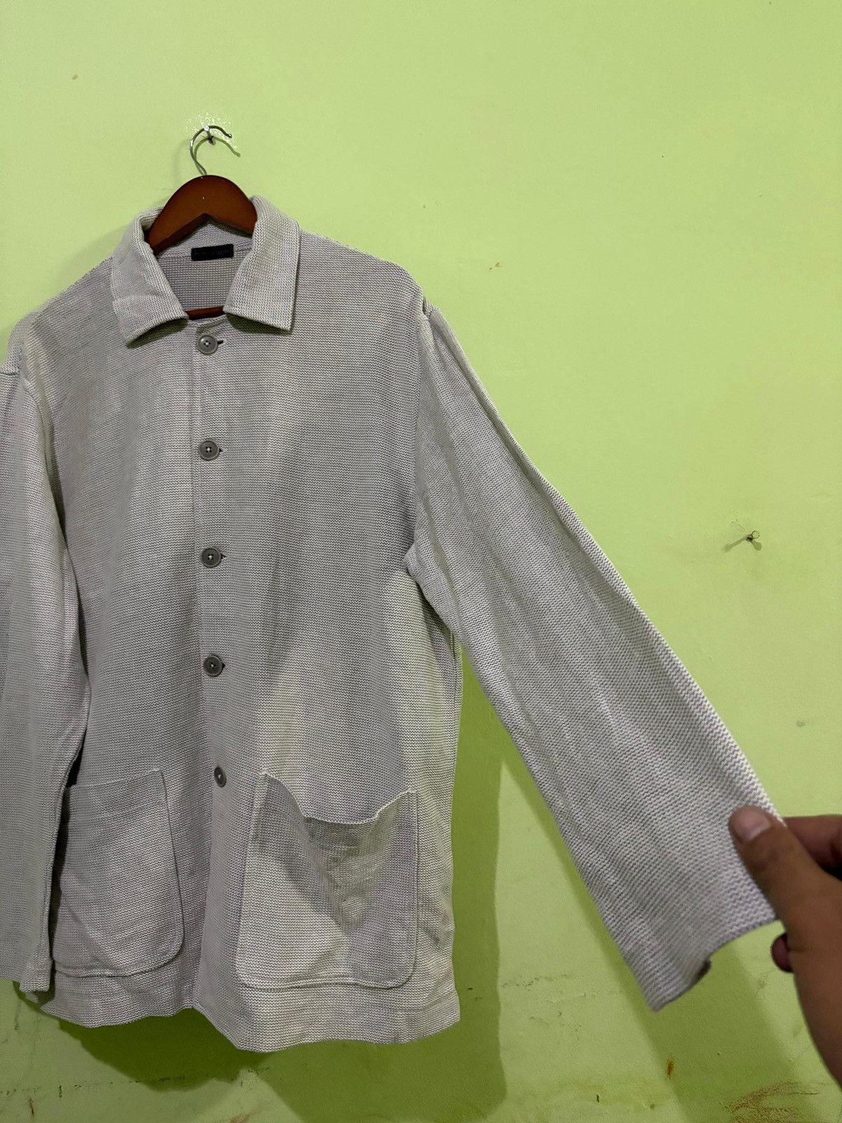 Tete Homme × Yohji Yamamoto Vtg Tete Homme Katoh Kazutaka Button Up Jacket Shirt Design Size US L / EU 52-54 / 3 - 3 Thumbnail