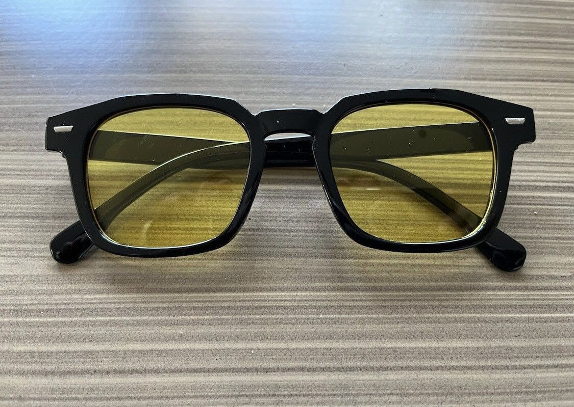 Electric Visual Yellow Lense Black Frame Sunglasses Size ONE SIZE - 4 Thumbnail