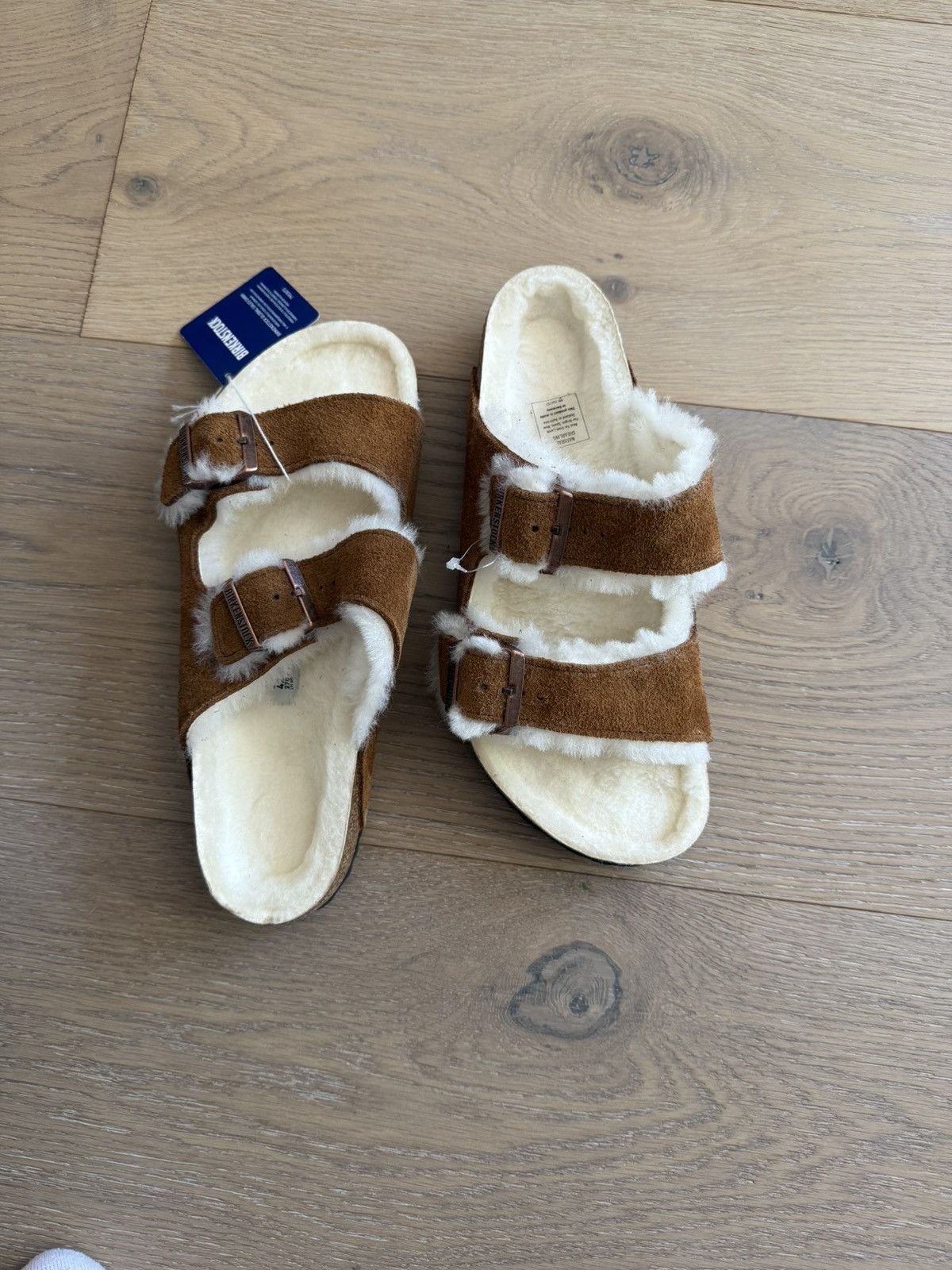Birkenstock arizona shearling slides unisex brand new