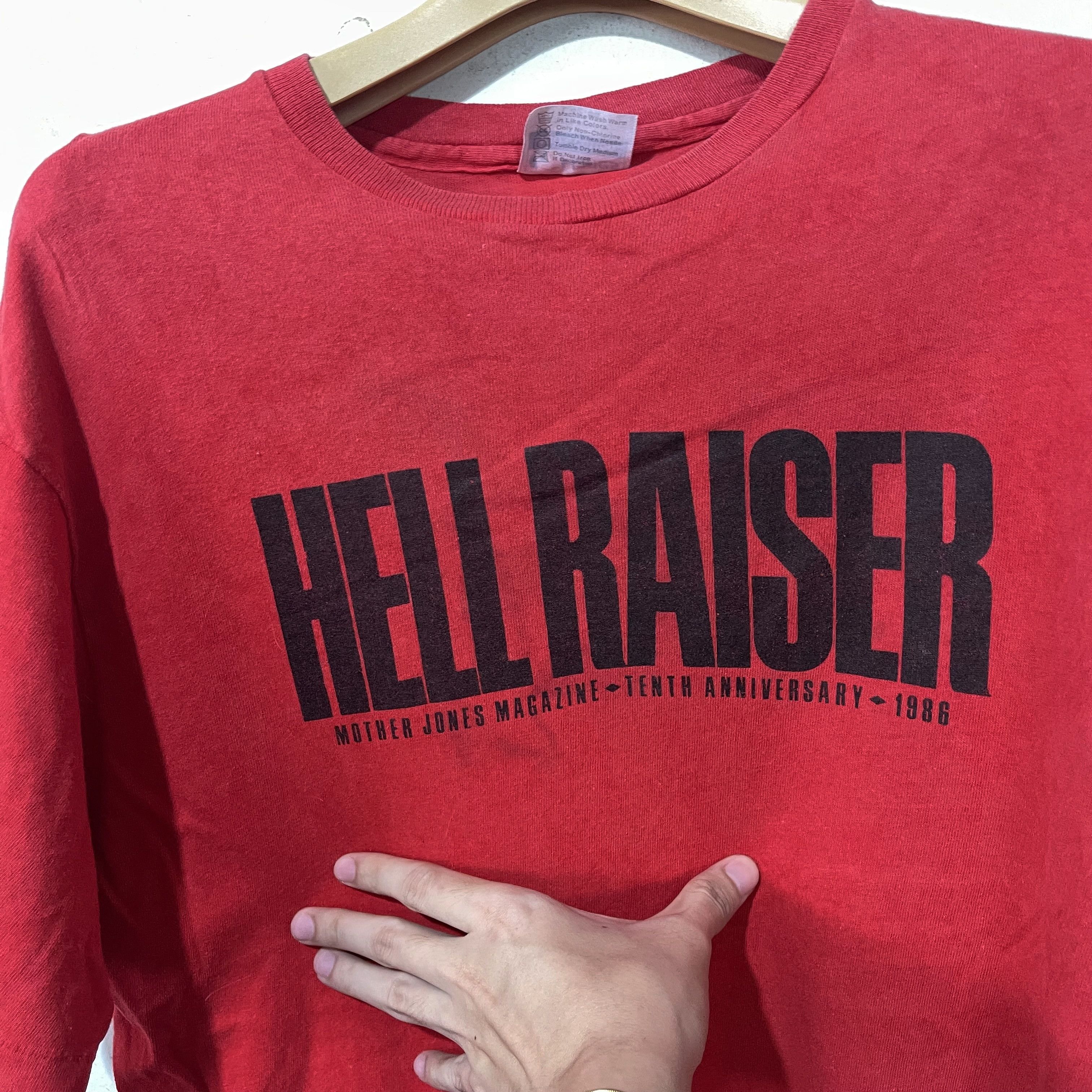 Vintage Vintage 1986 Hellraiser Mother Jones Magazine Shirt Size US M / EU 48-50 / 2 - 2 Thumbnail