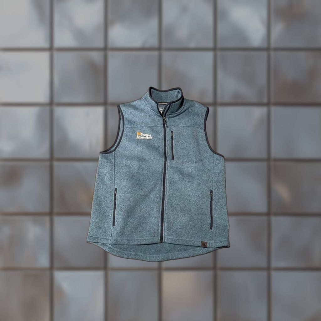 Vintage NWT LL Bean Men's Vest Fleece Zip Large Regular Blue Stand-Up Collar Pockets Full Zip All Seasons | Windbreaker | Outdoor, Sports Mens Size US L / EU 52-54 / 3 - 1 Thumbnail