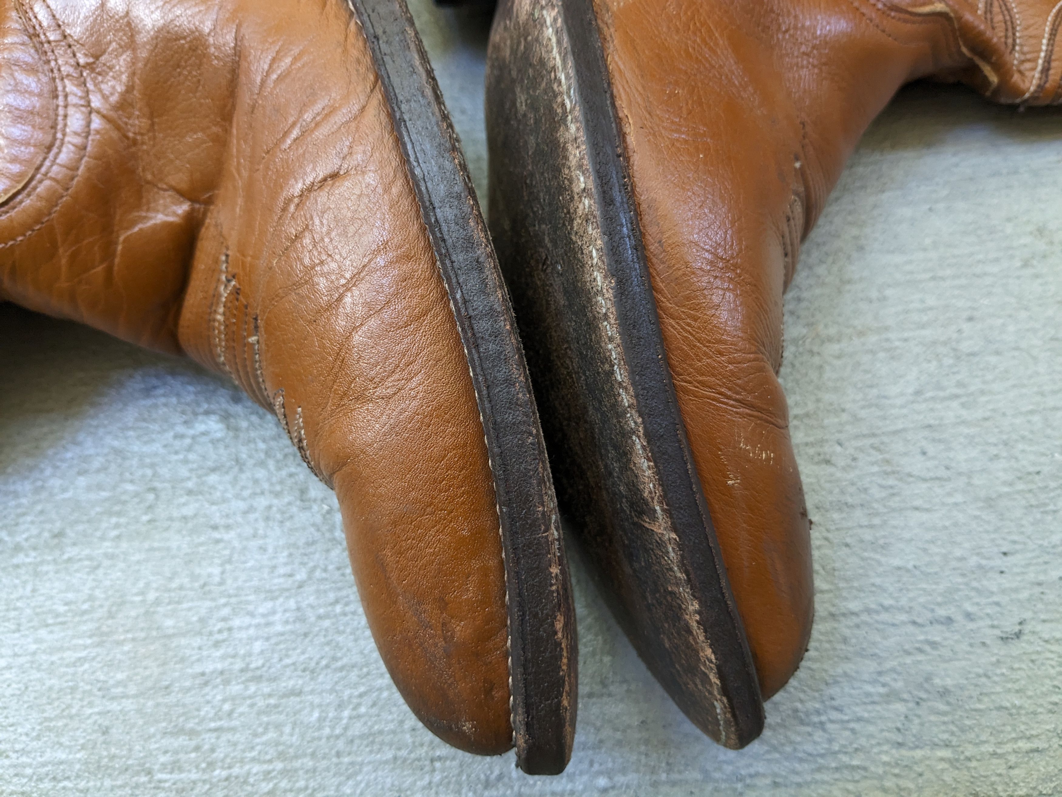 Genuine Leather Dan Post Cowboy Boots Brown Leather 8 Western Botas Size US 8 / EU 41 - 8 Thumbnail