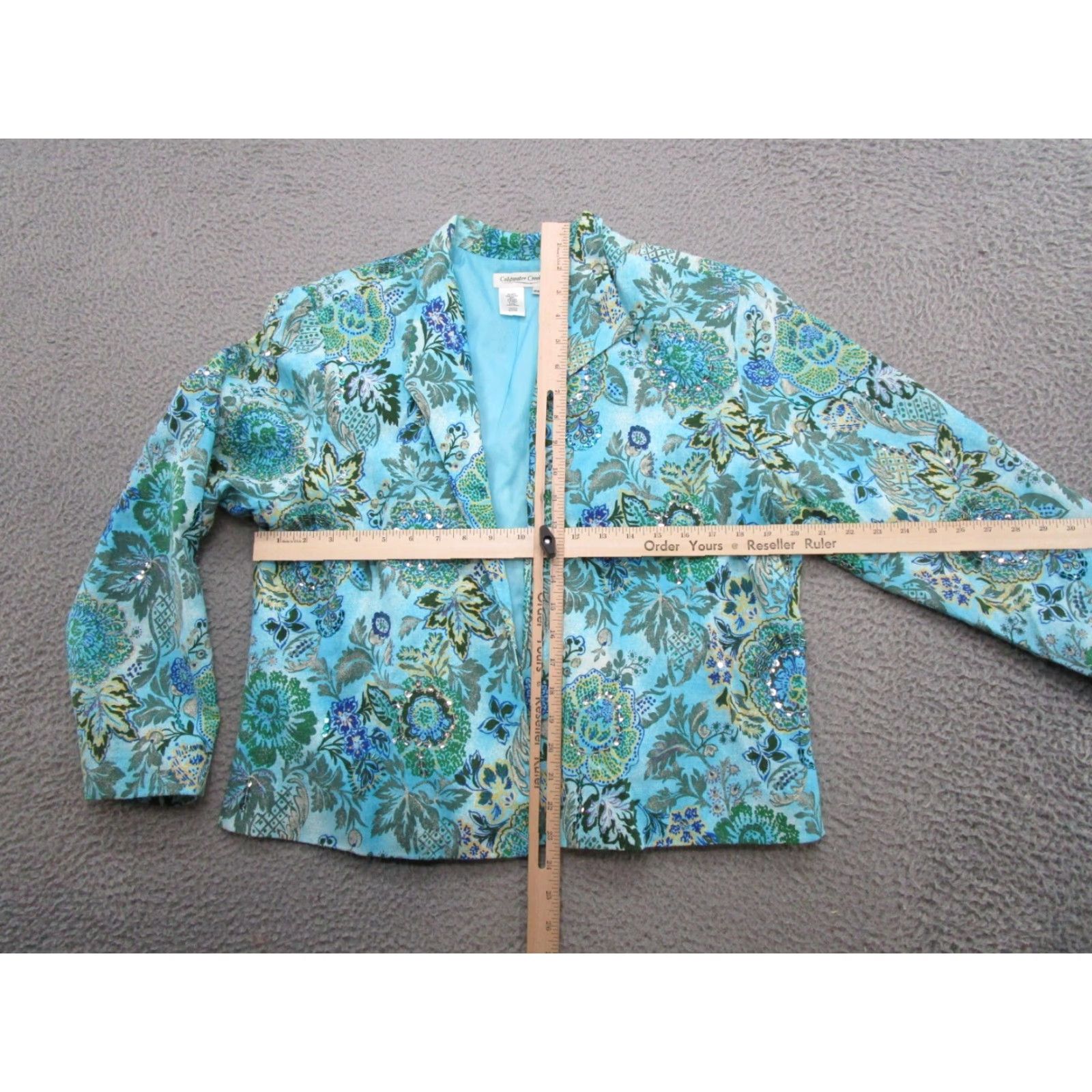 Coldwater Creek VINTAGE Coldwater Creek Blazer Jacket Short Sleeve Open Front Boho Red Tapestry Paisley L/S Women PXL Men? No Size XL / US 12-14 / IT 48-50 - 3 Thumbnail