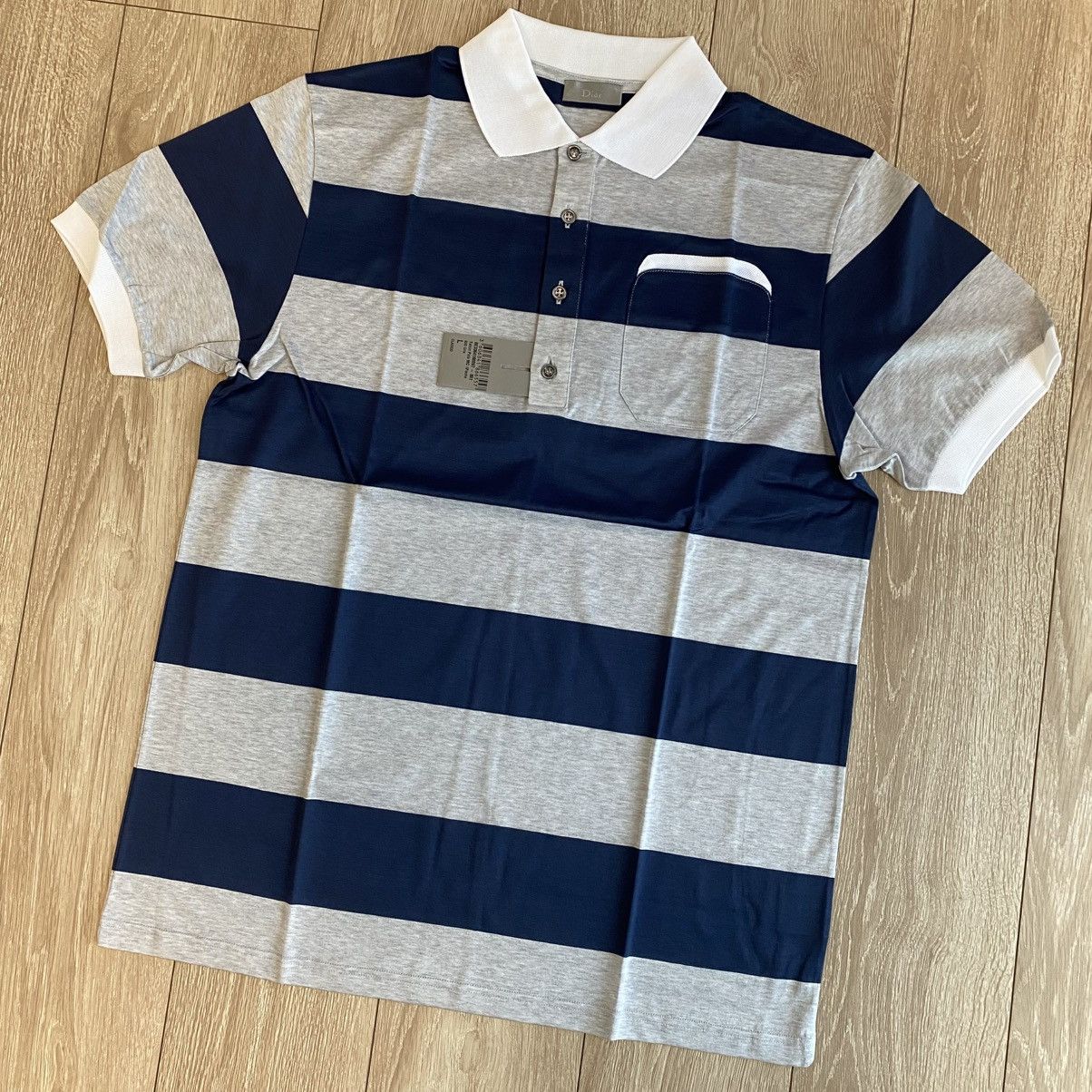 Dior × Hedi Slimane SS06 Dior Homme Union Jack Flag Striped Polo