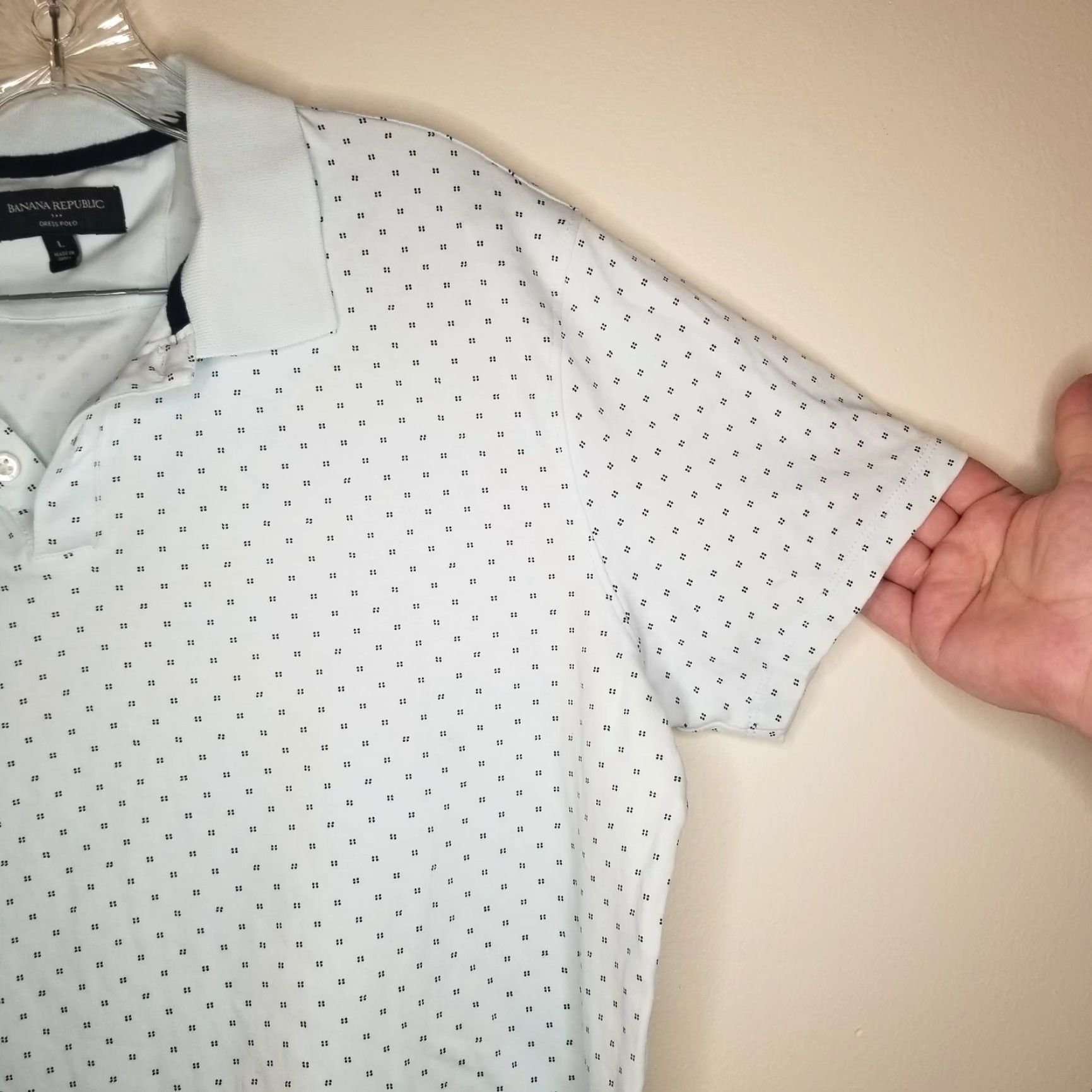 Banana Republic Banana Republic Polo Shirt Men L Short Sleeve Light Blue Size L Regular Blue Men Mens Polo Shirt Size US L / EU 52-54 / 3 - 2 Thumbnail