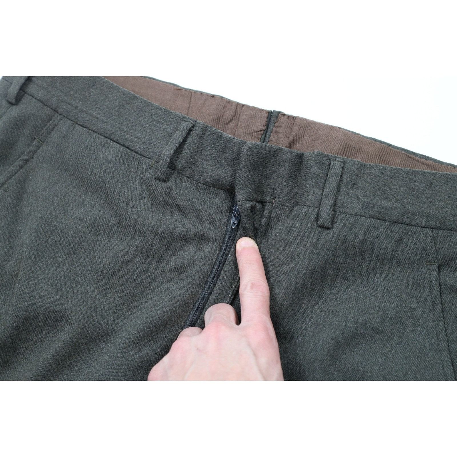 Brooks Brothers × Vintage Vintage 70s Brooks Brothers Wool Cuffed Chino Pants Size US 34 / EU 50 - 6 Thumbnail