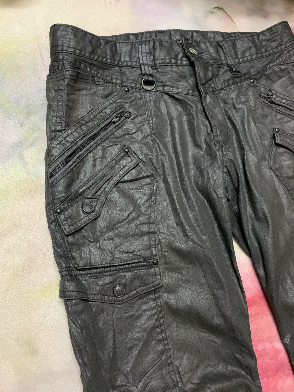 Tornado Mart Japanese Brand Nicole Coated Cargo Apocalypse Cyberpunk Size US 31 - 4 Thumbnail
