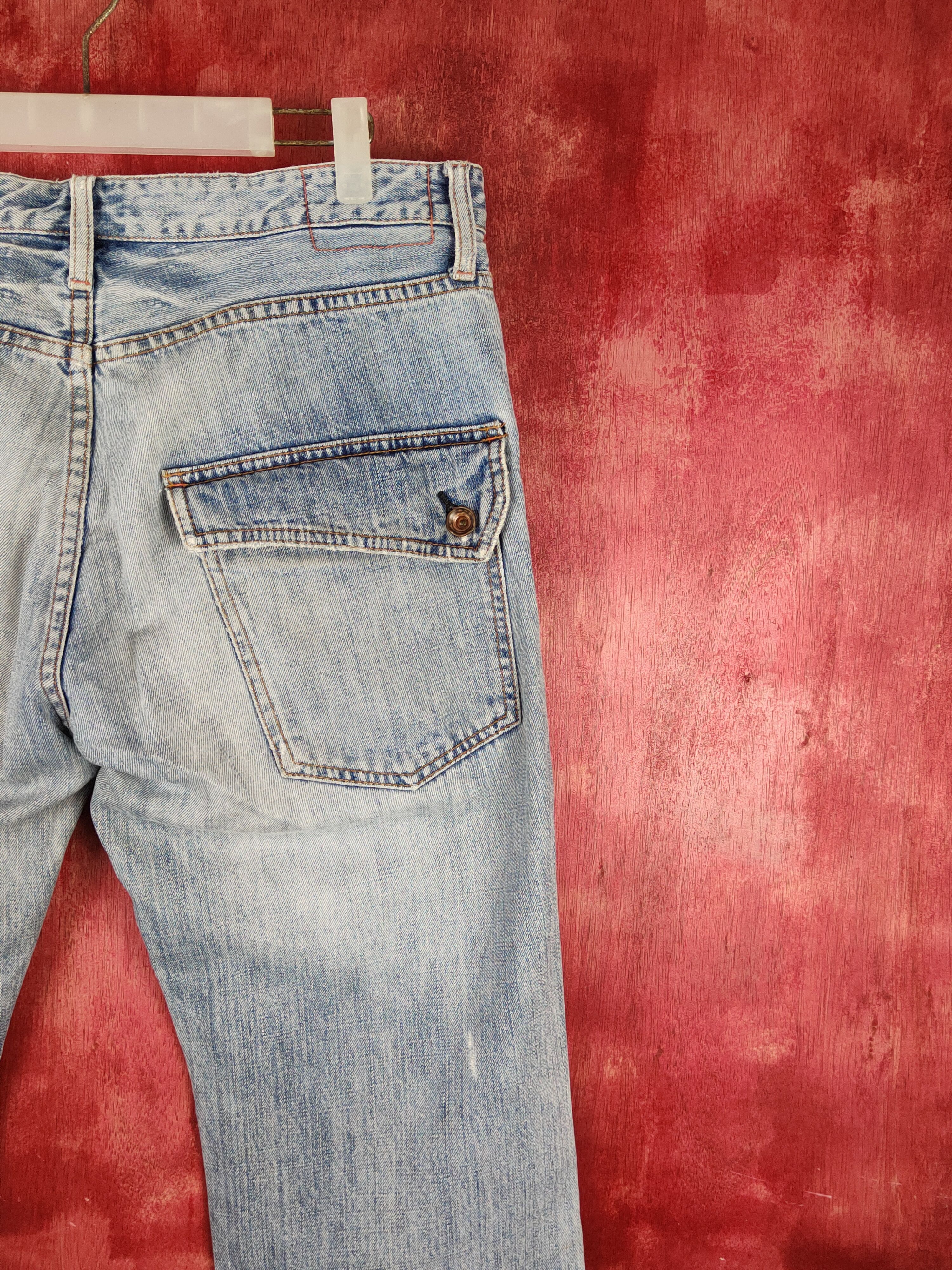 Global Work Global Work Blue Distressed Multipocket Denim #S1611 Size US 34 / EU 50 - 11 Thumbnail