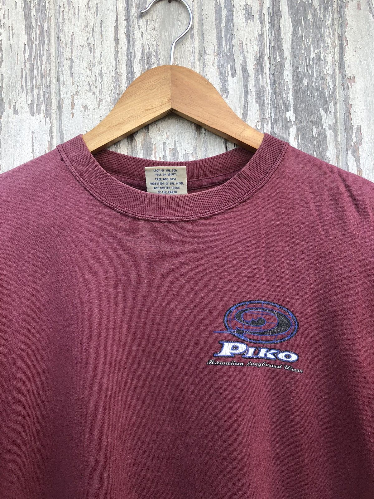 Quiksilver 🔥Vintage🔥Sunfaded Piko Surfwear Big Logo Tee Size US M / EU 48-50 / 2 - 8 Thumbnail