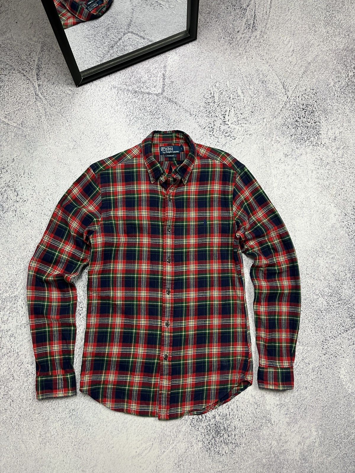 Flannel × Polo Ralph Lauren × Vintage Polo Ralph Lauren Plaid Flannel Button Up Shirt Chekered Size US L / EU 52-54 / 3 - 1 Thumbnail