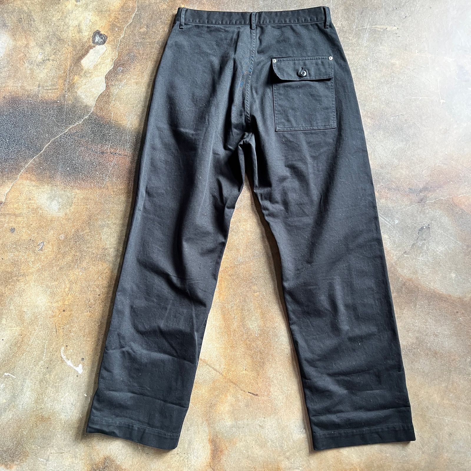 Japanese Brand FAIZ T.S. Baker Double Knee Black Work Pant 34x32 $400 NWT Size US 34 / EU 50 - 4 Thumbnail