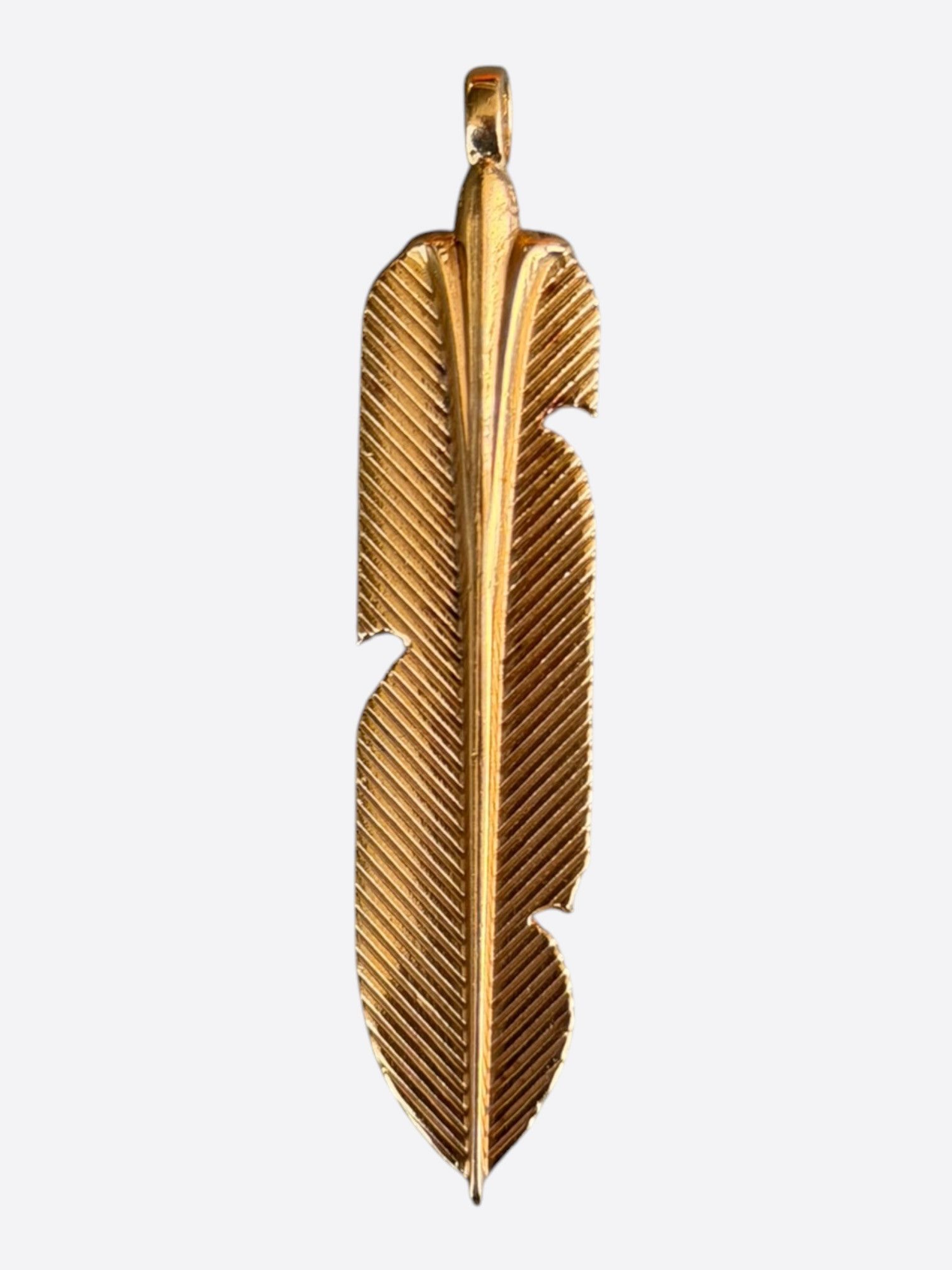 Chrome Hearts Chrome Hearts 22K Yellow Gold Feather Pendant Size ONE SIZE - 1 Thumbnail