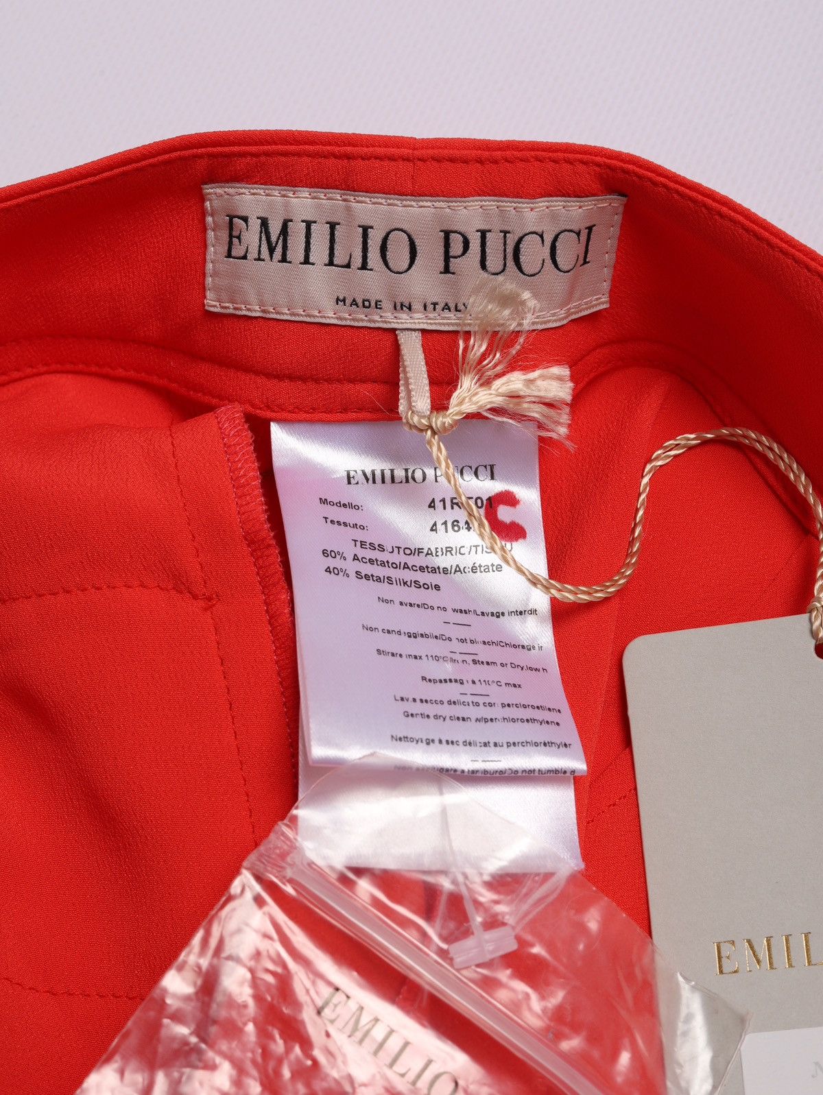 Emilio Pucci Emilio Pucci Acetate Silk Coral Pants Trousers Size 27" / US 4 / IT 40 - 13 Thumbnail