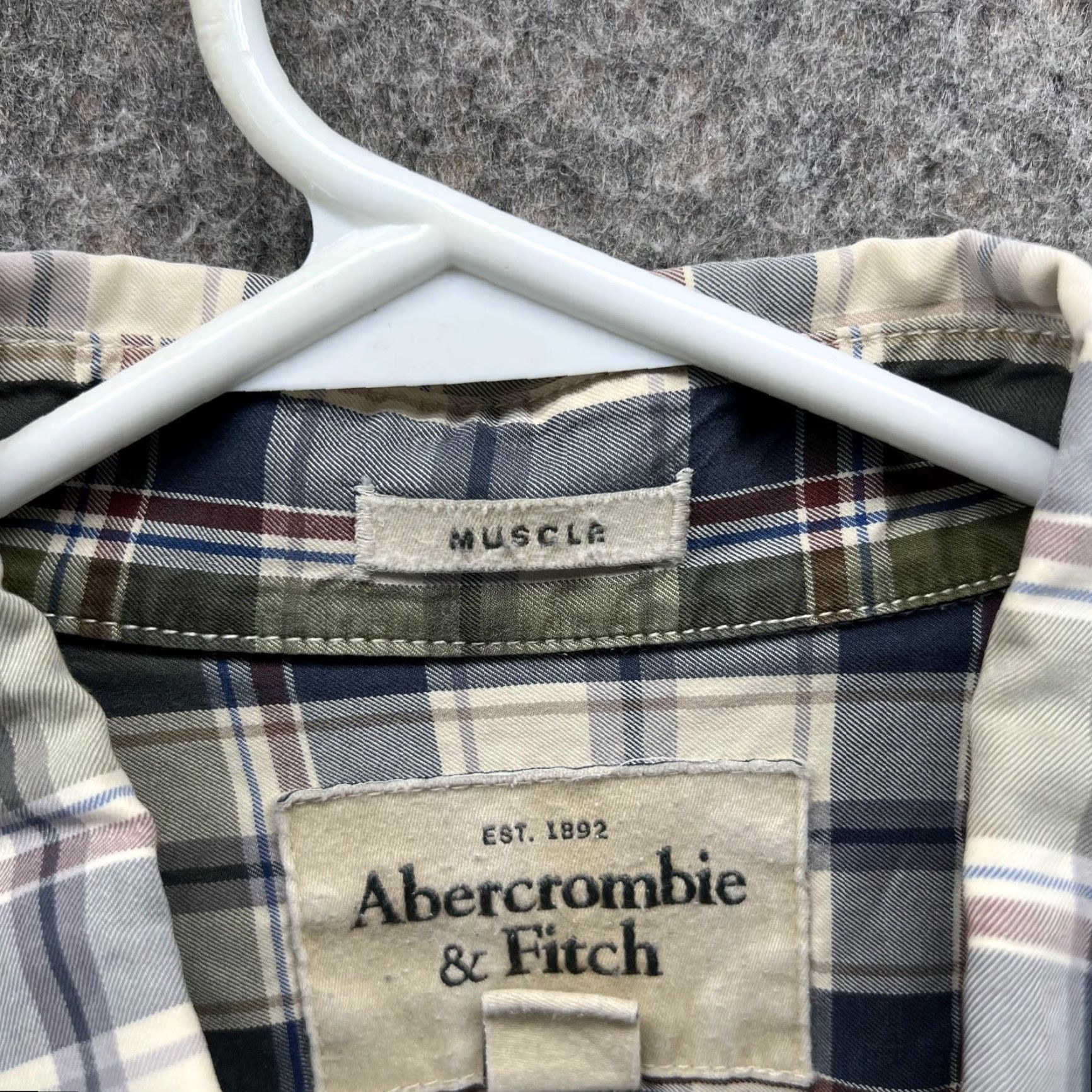 Abercrombie & Fitch Abercrombie & Fitch Shirt Men L Green Button-Down Flannel Plaid Long Sleeve Button-Up Casual Activewear Regular Fit Size US L / EU 52-54 / 3 - 6 Thumbnail
