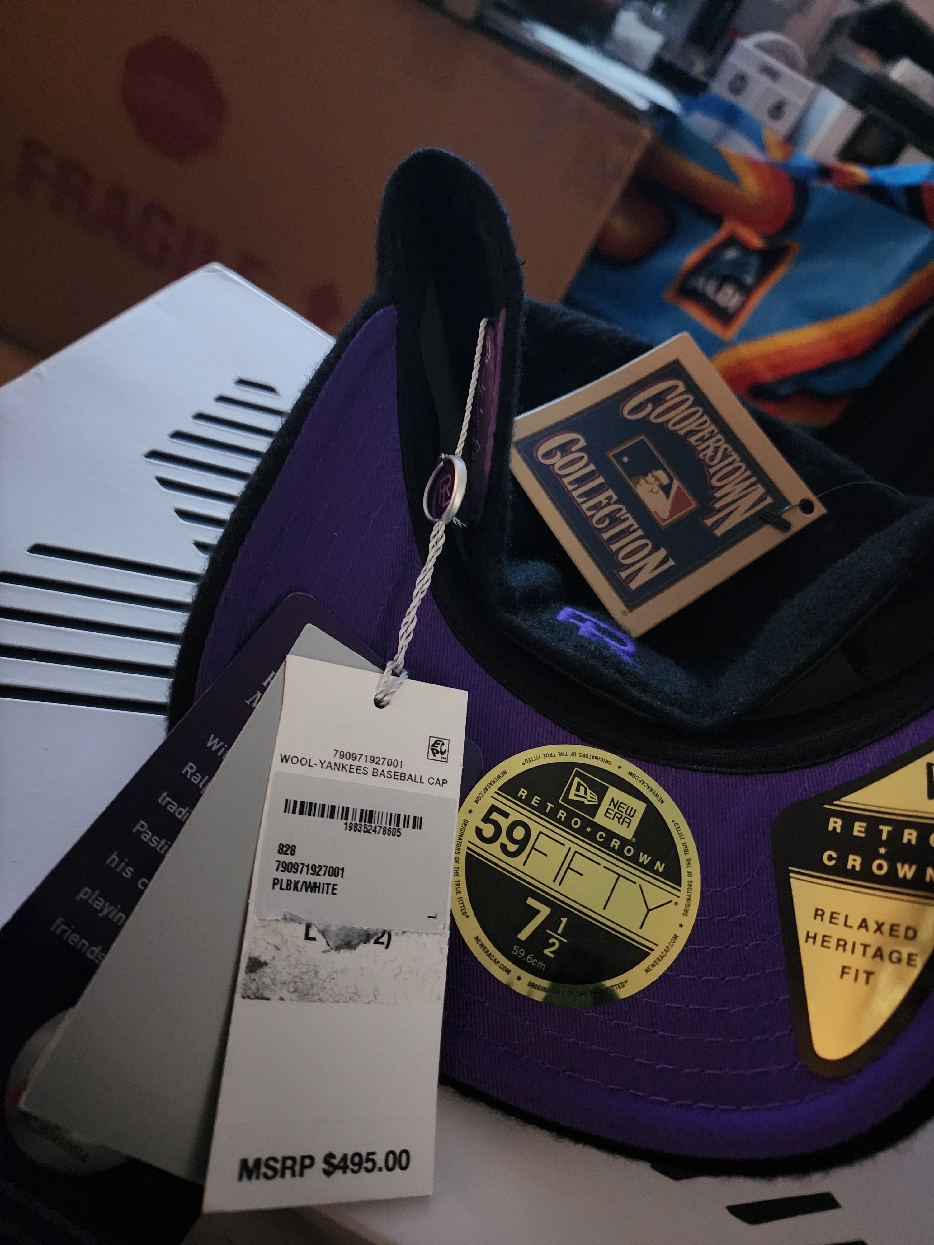 MLB × Polo Ralph Lauren Men Polo Purple label Yankees Cap blk/purple Cap 7 1/2 Size ONE SIZE - 8 Thumbnail
