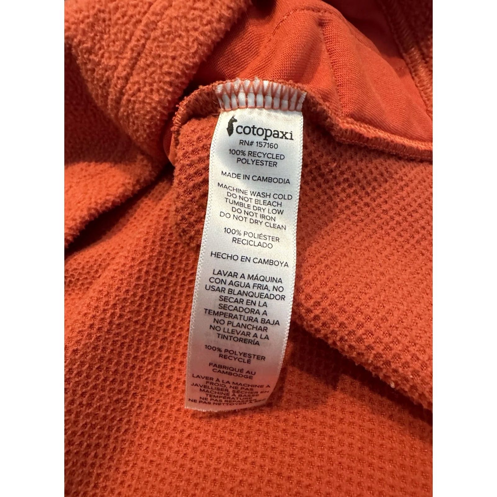 Cotopaxi Cotopaxi Abrazo Half Zip Fleece Jacket Women’s M Multicolor Peach Rust Pullover Pocket 1/2 Zip All Seasons Lightweight Size M / US 6-8 / IT 42-44 - 4 Thumbnail