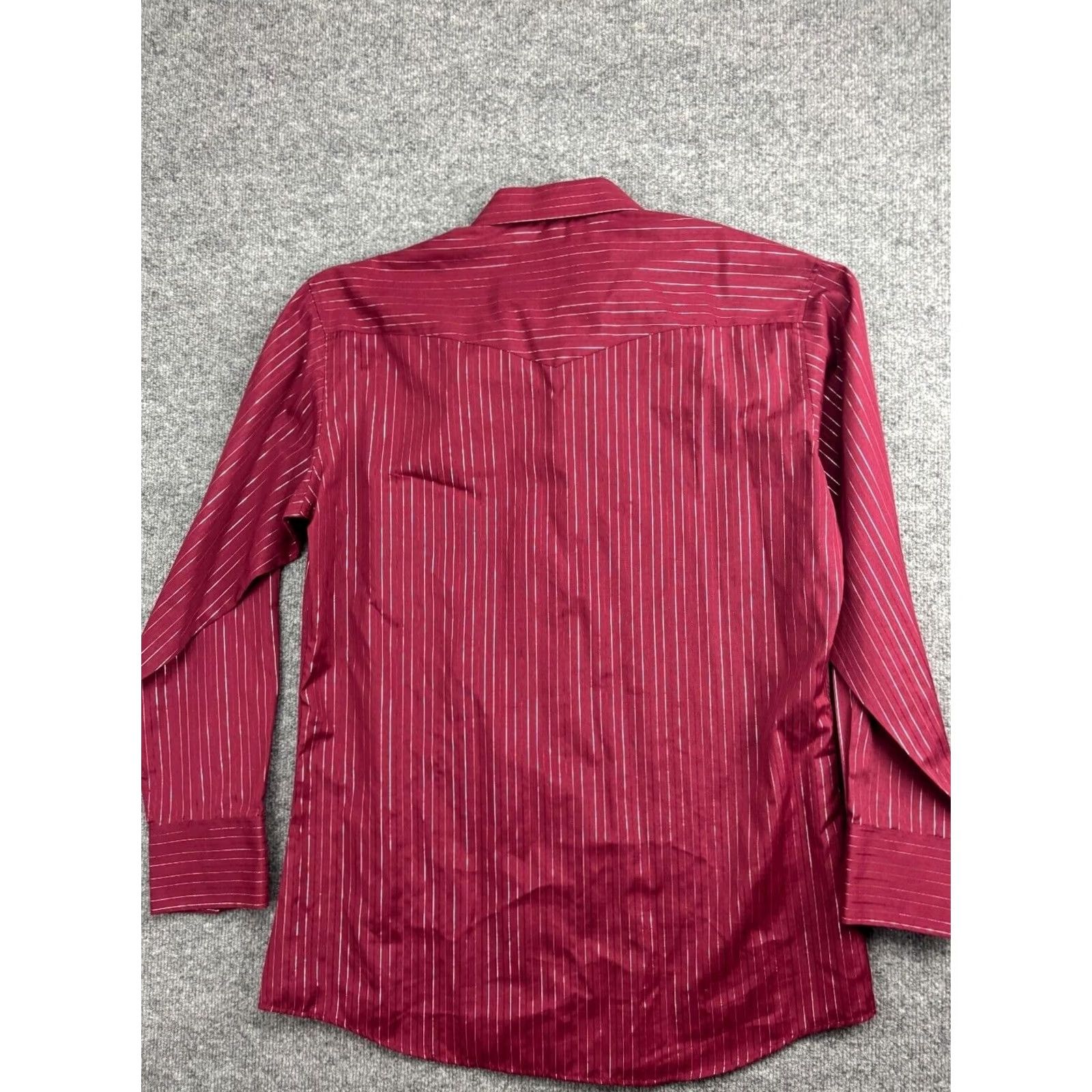 Vintage VINTAGE Corral West Ranchwear Western Shirt Men's XL Red Striped Pearl Snap Cowboys 90s Western Mens XL Red Size US XL / EU 56 / 4 - 7 Thumbnail