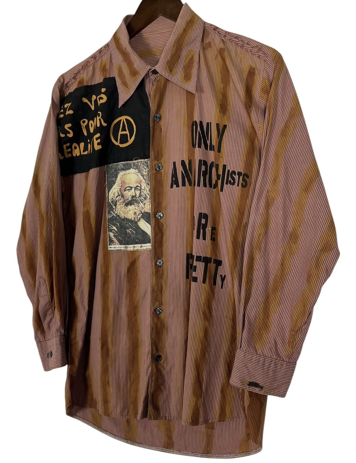 Japanese Brand Vintage Distressed Punk Anarchist Are Pretty Muslin Shirt Size US M / EU 48-50 / 2 - 3 Thumbnail