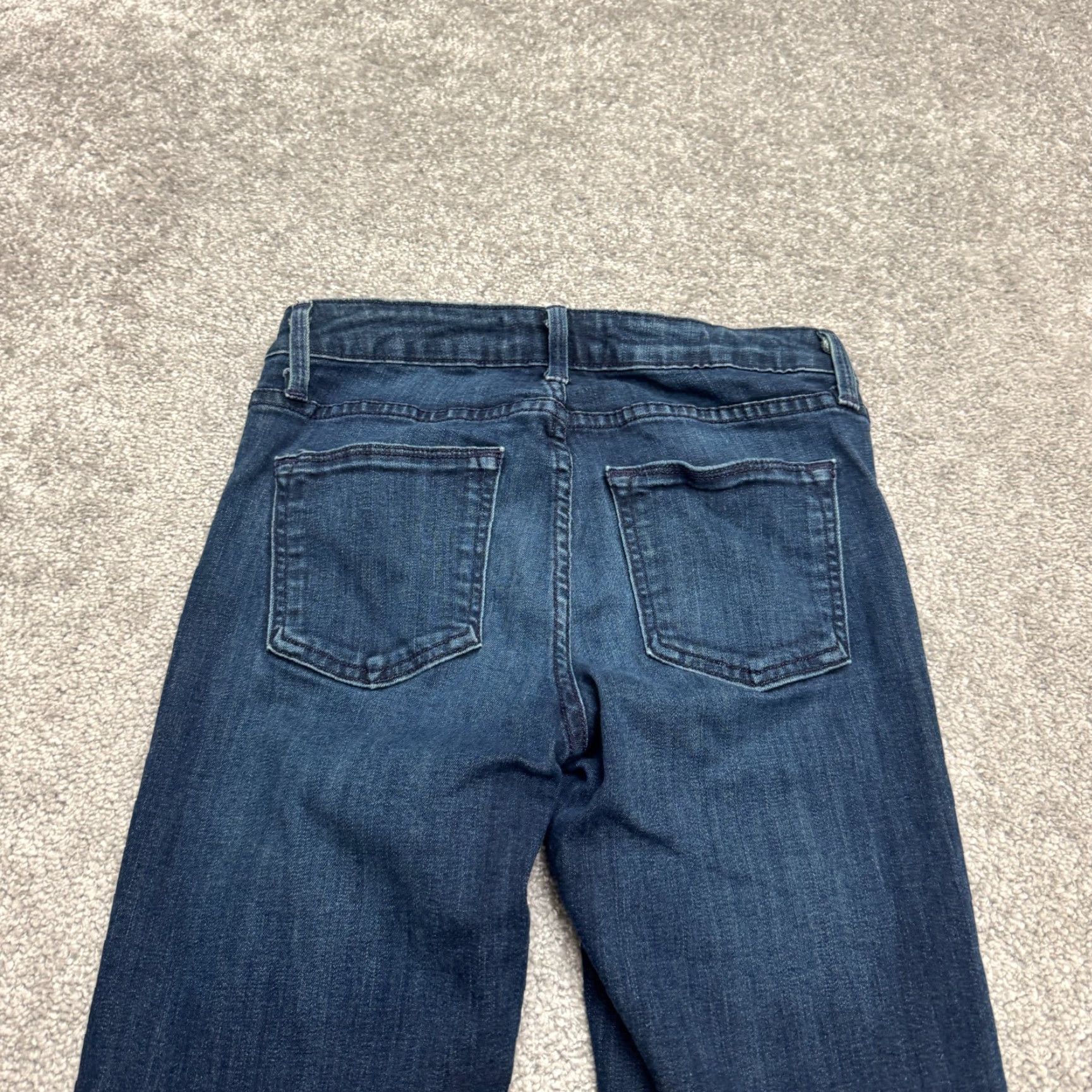 Denime JUST BLACK Mid Rise Straight Leg Crop Denim Jeans Womens 26P Blue Dark Wash Size 26" / US 2 / IT 38 - 6 Thumbnail