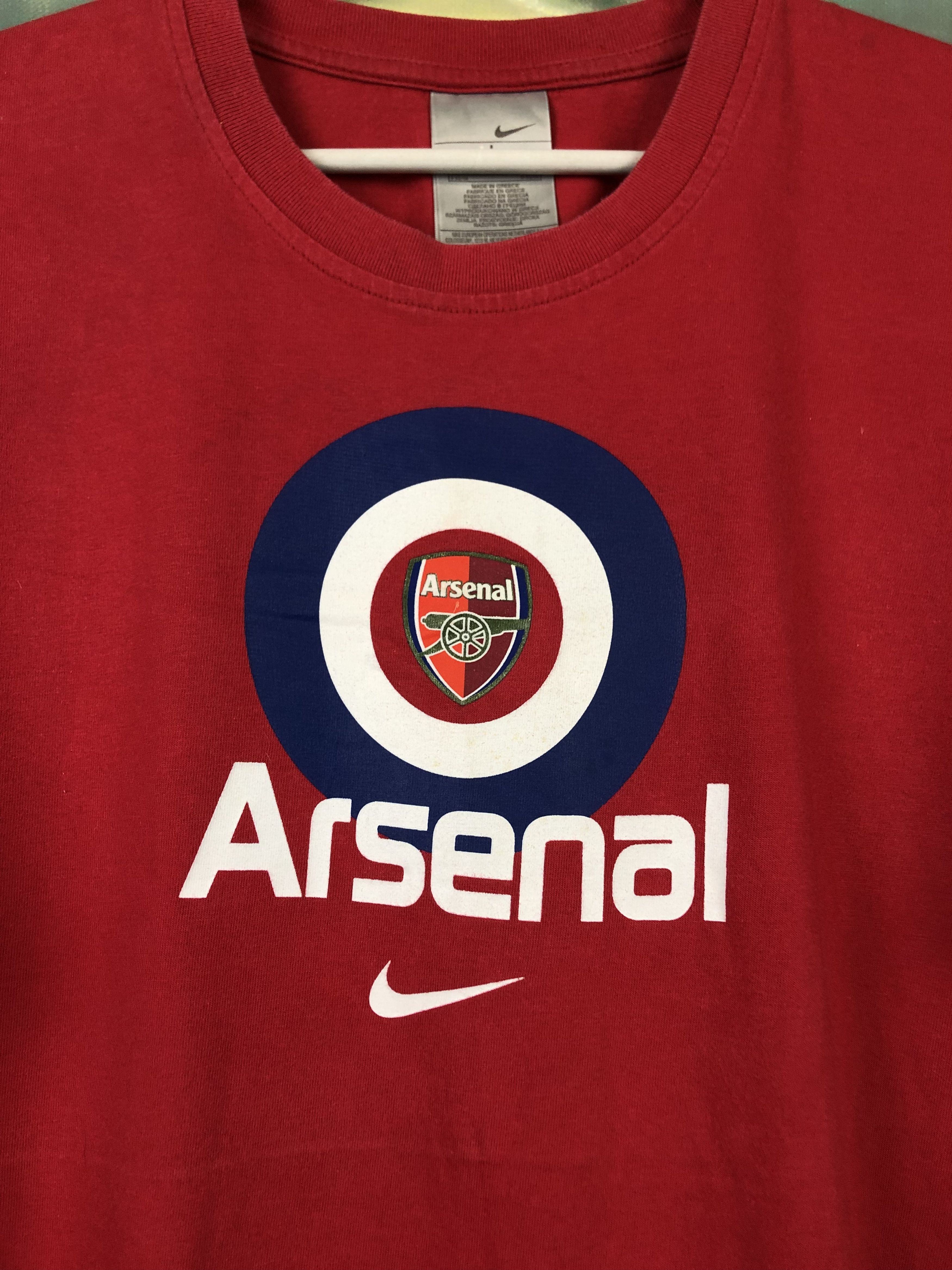 Nike Vintage Arsenal Gunners Football Shirt Soccer Jersey Rare Size US L / EU 52-54 / 3 - 3 Thumbnail