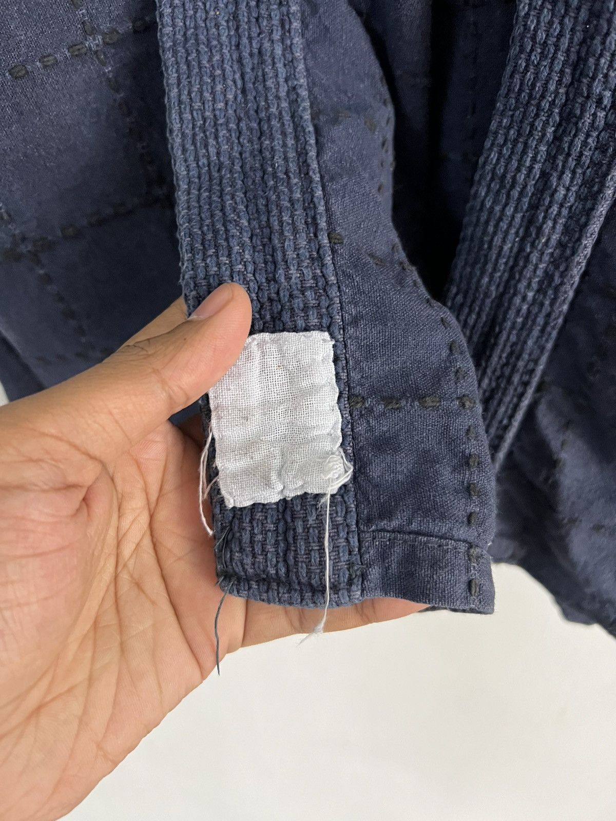 Indigo Vintage Indigo Kendo Bulldog Dyed Boro Patchwork Kimono Size US L / EU 52-54 / 3 - 16 Thumbnail