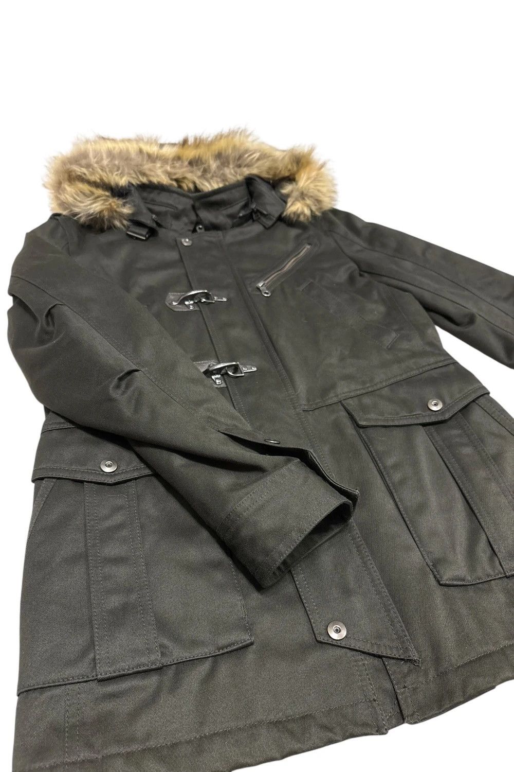 HIDEAWAYS Japanese brand khaki fur hood mod coat parka Size US S / EU 44-46 / 1 - 3 Thumbnail