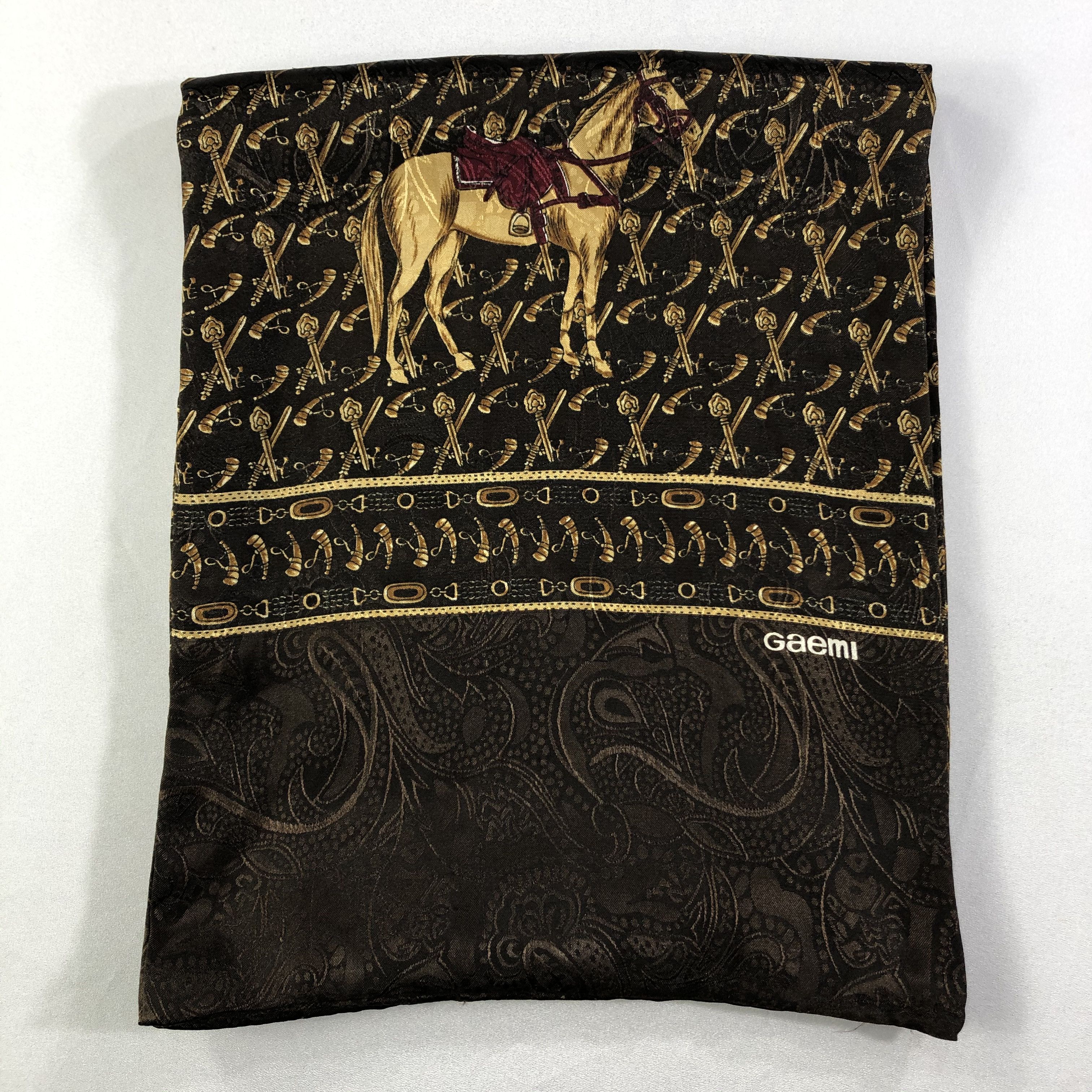Vintage Vintage Gaemi Silk Scarf Size ONE SIZE - 3 Thumbnail