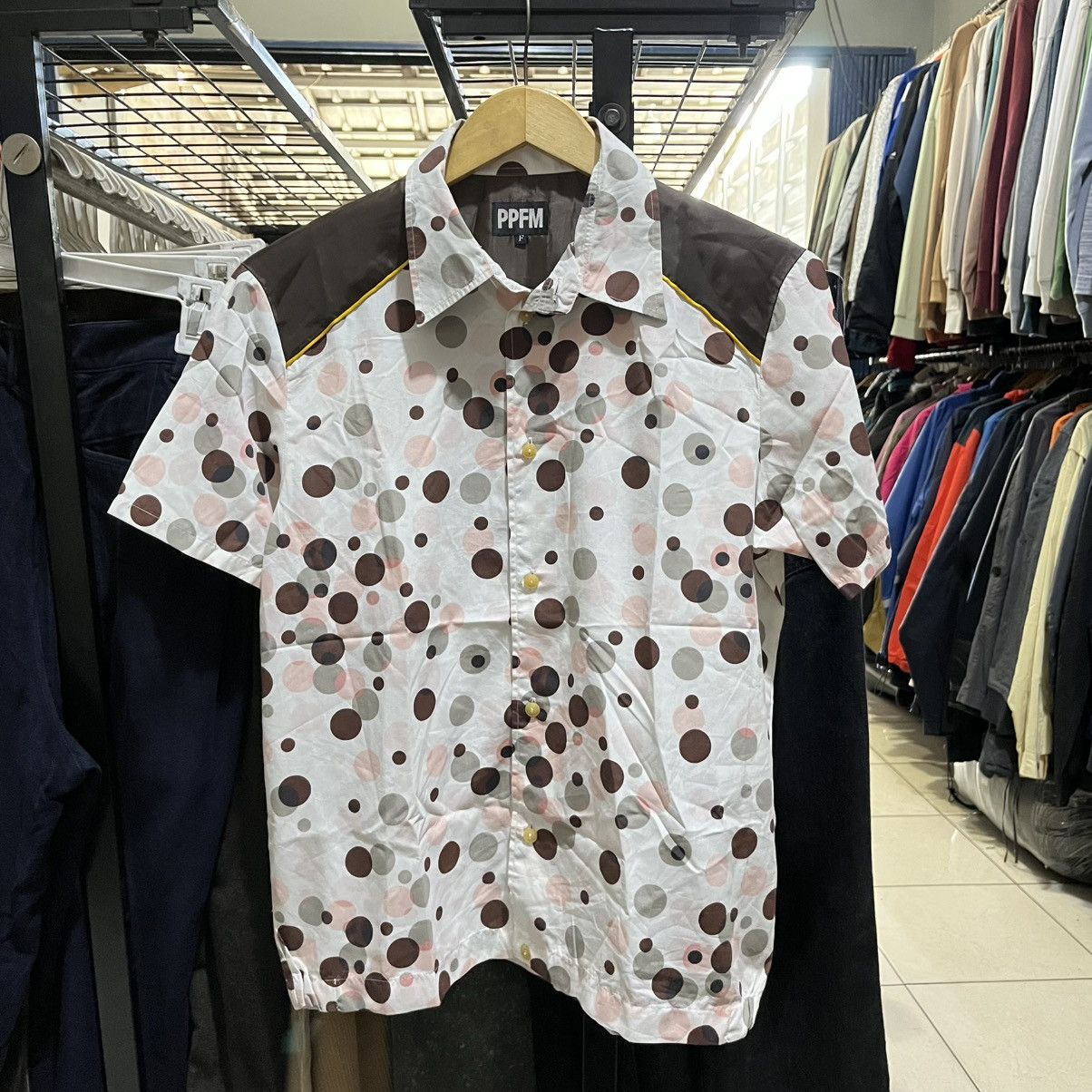Kapital PPFM Vintage Dot Attack 🍩 Short sleeve shirt vibes playful Size US M / EU 48-50 / 2 - 1 Thumbnail