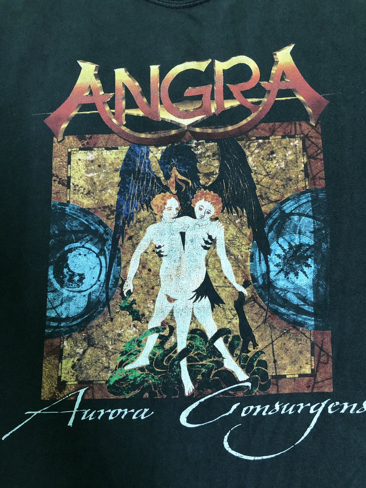 Band Tees Vtg 07’s Angra Brazilian Power Metal 15th Celebration Tee Size US M / EU 48-50 / 2 - 12 Thumbnail