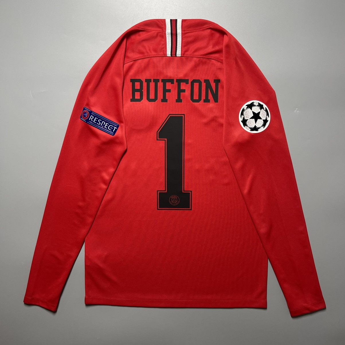 Nike PSG NIKE 2018/2019 FOOTBALL GOALKEEPER HOME JERSEY #1 BUFFON Size US S / EU 44-46 / 1 - 1 Thumbnail