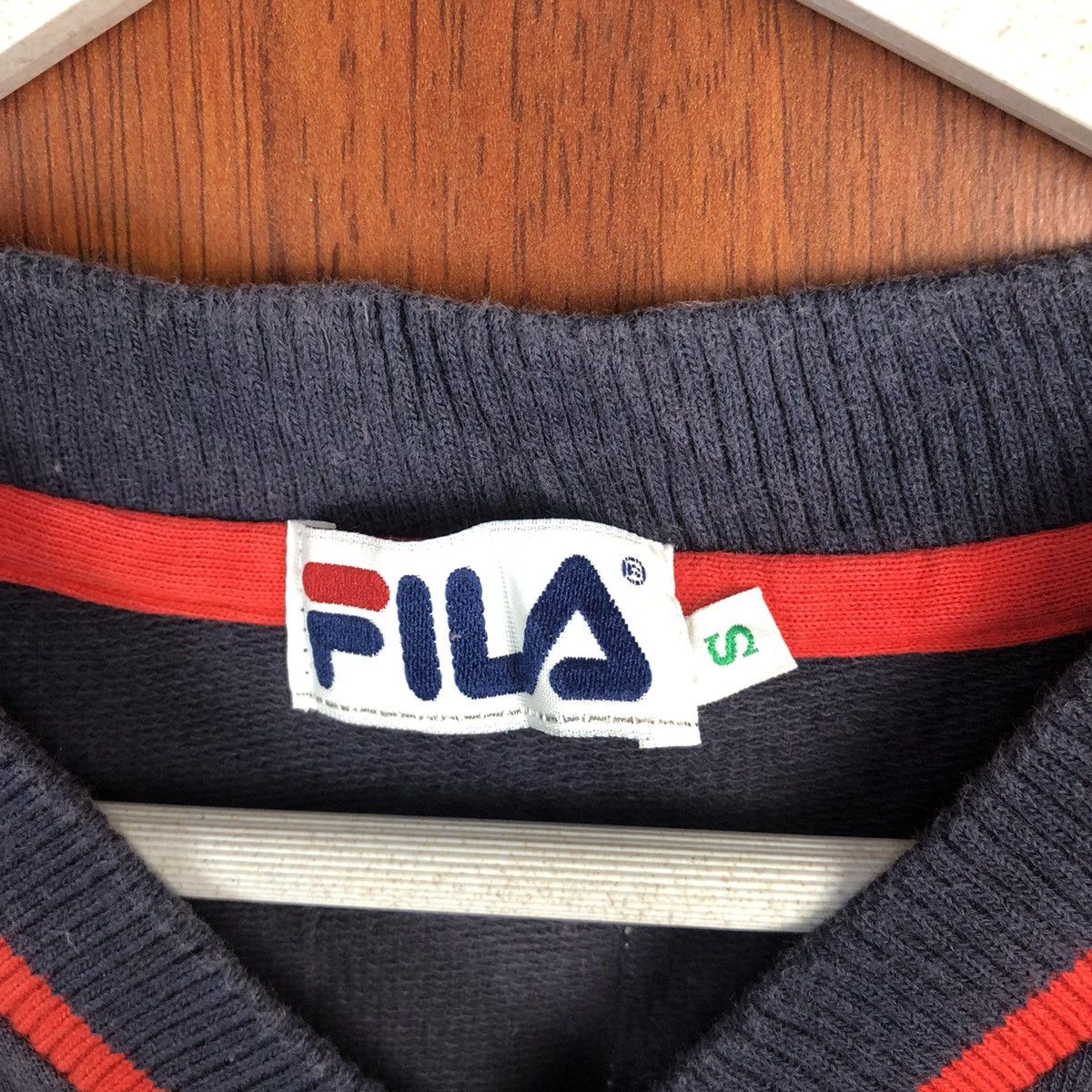 Fila Fila vintage Red,Dark Blue, Grey, Sweatshirt #7561 Size US S / EU 44-46 / 1 - 8 Thumbnail