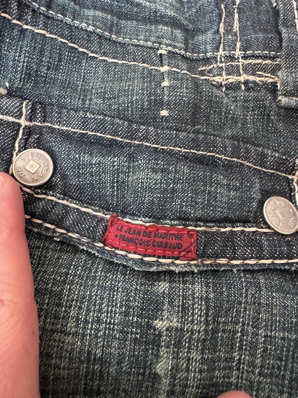 Marithe + Francois Girbaud Vintage Y2K Marithe Francois Girbaud Denim Breeches Capri Size 28" / US 6 / IT 42 - 6 Thumbnail