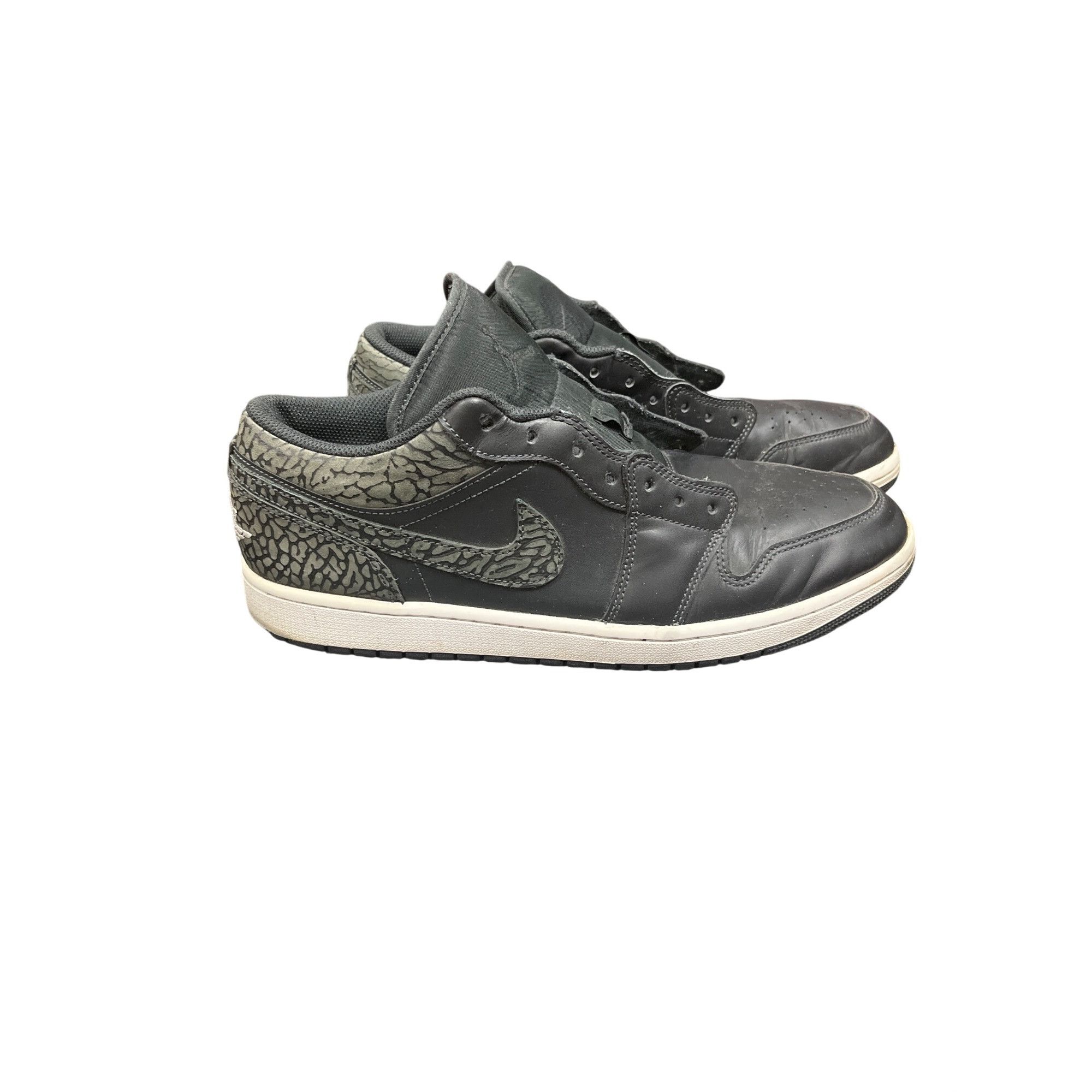 Nike Nike Jordan Air Jordan mens black leather elephant sneakers Size US 13 / EU 46 - 19 Thumbnail