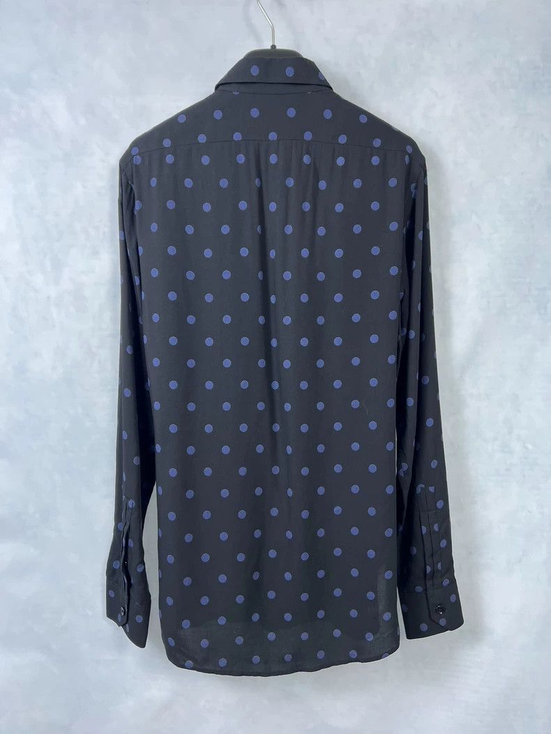 Yves Saint Laurent Saint Laurent size 37 16 FW blue polka-dot shirt 2503-Nexta Size US M / EU 48-50 / 2 - 2 Thumbnail