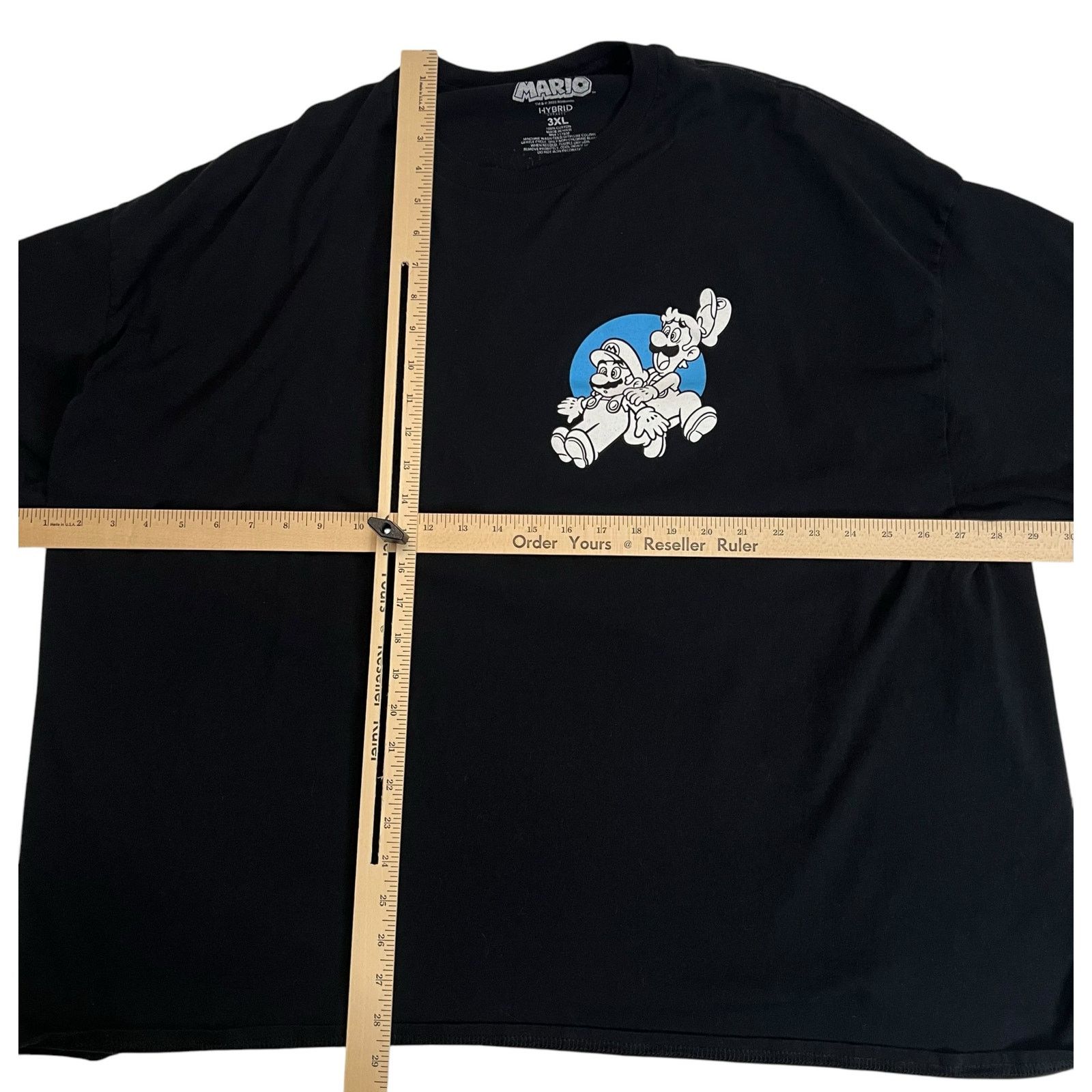 Nintendo Super Mario & Luigi High Five Tee 3XL Black Nintendo T-Shirt Size US XXL / EU 58 / 5 - 7 Thumbnail