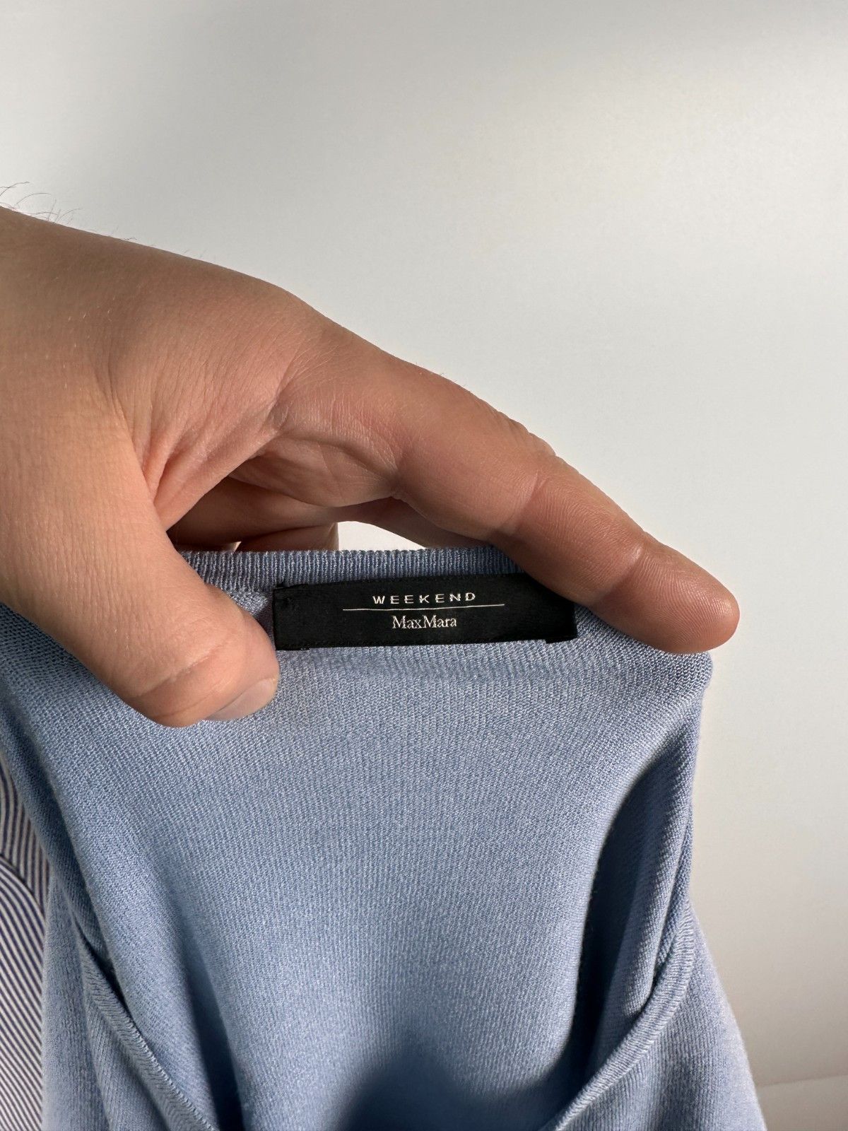 Max Mara Max Mara Crew Neck Sweater Cotton Silk Pullover Blue Size M Size M / US 6-8 / IT 42-44 - 8 Thumbnail