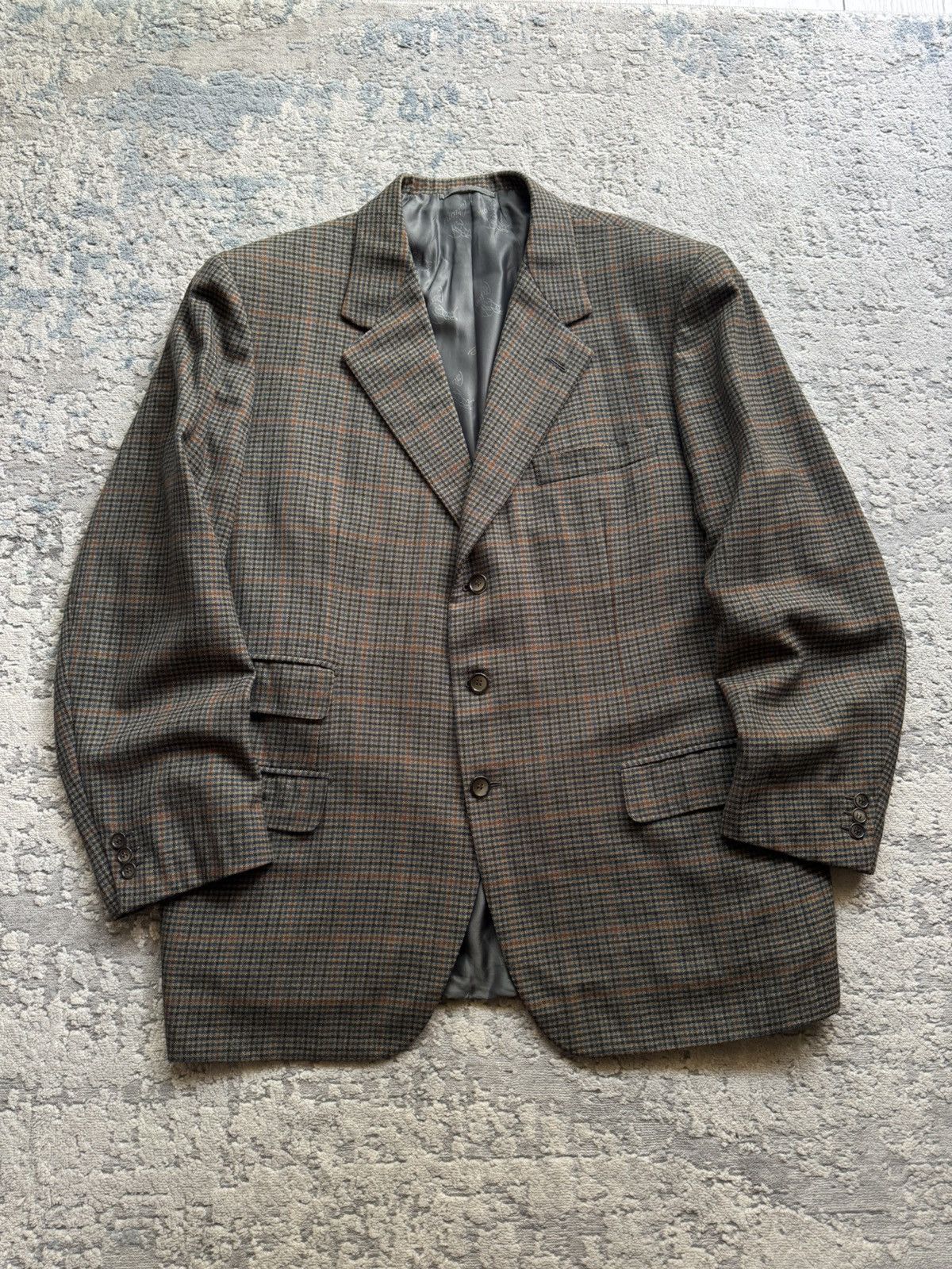 Brioni Brioni Urbino Wool Plaid Blazer Jacket Size 27 S Italy Size 52S - 1 Thumbnail
