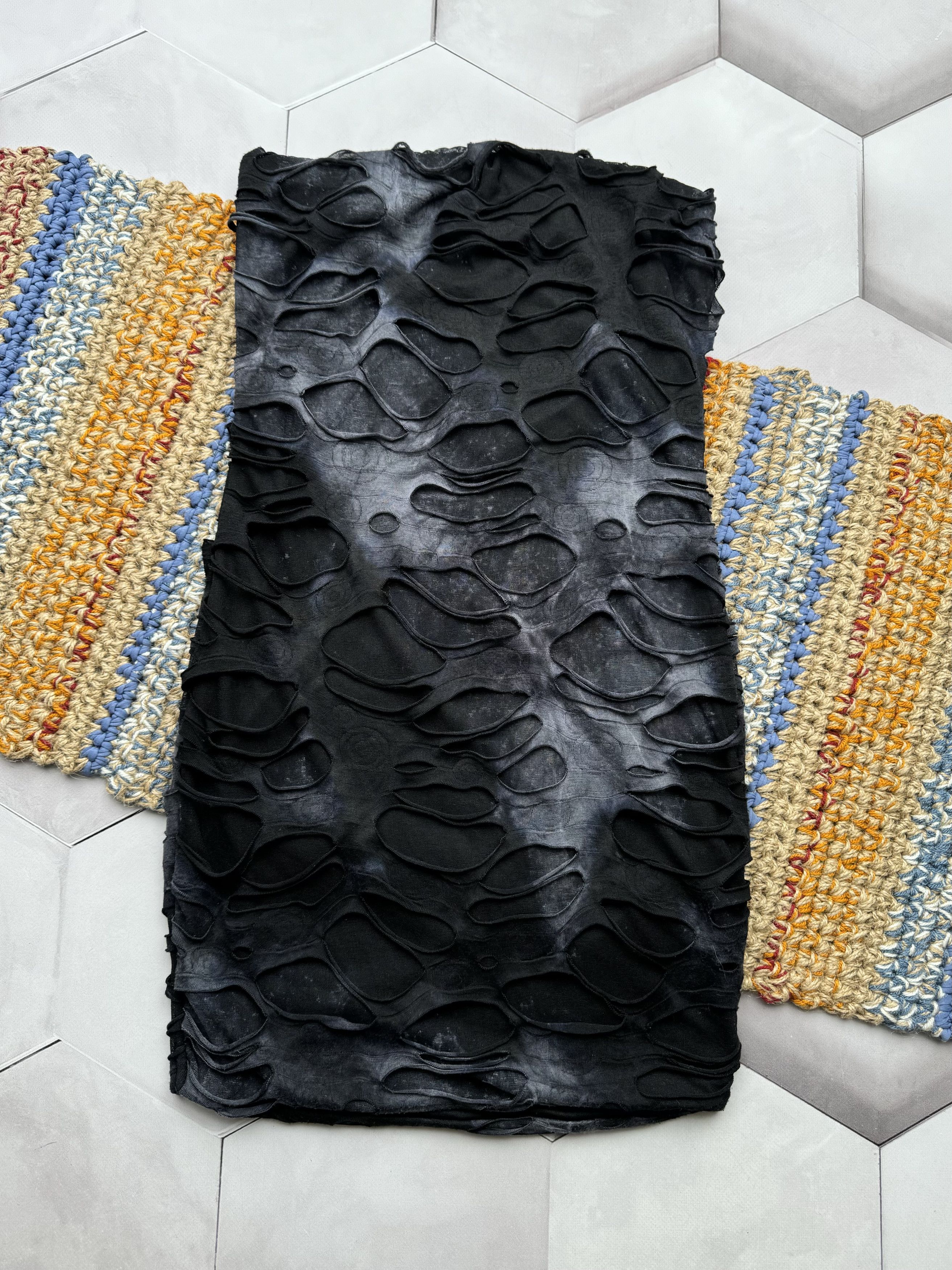 Vintage Vintage Distressed Mini Faded Dress Size S / US 4 / IT 40 - 1 Thumbnail