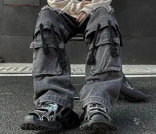 Designer × Japanese Brand × Vintage Y2K Men's Patch Hole Pocket Jean Size US 32 / EU 48 - 3 Thumbnail