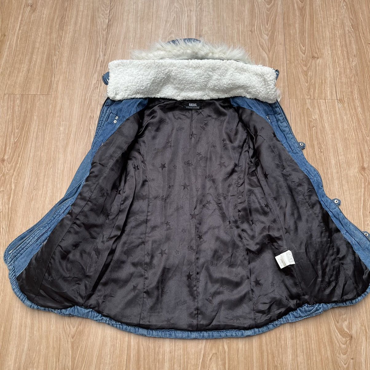 Japanese Brand BACKS JAPAN Cargo Bondage Jacket Denime Fur Faux LGB Style Size M / US 6-8 / IT 42-44 - 4 Thumbnail